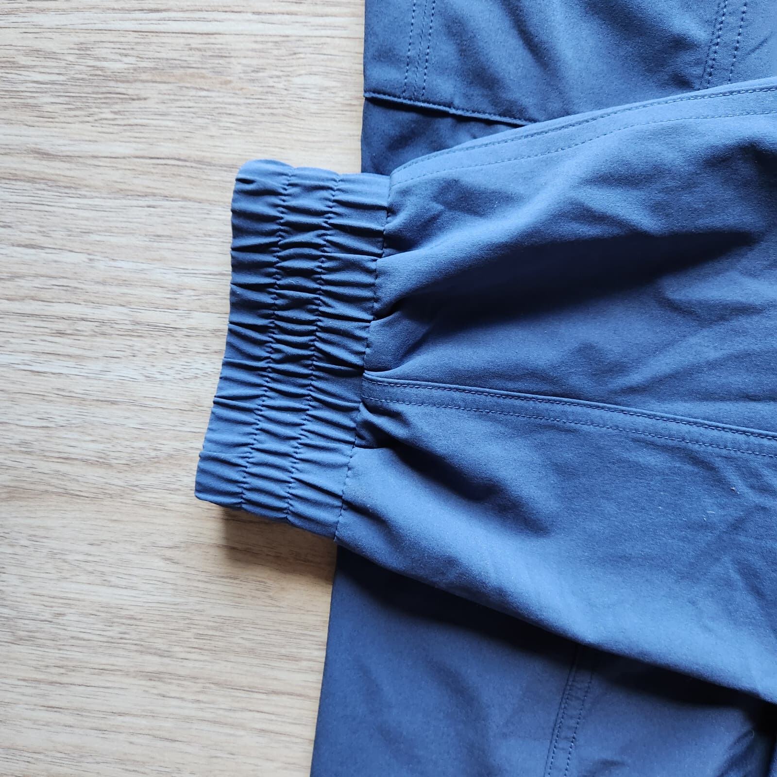 Athleta Iron Blue Unbound Jumpsuit Travel Commute Cargo Pocket Sleeveless Sz.L - Thumbnail 10