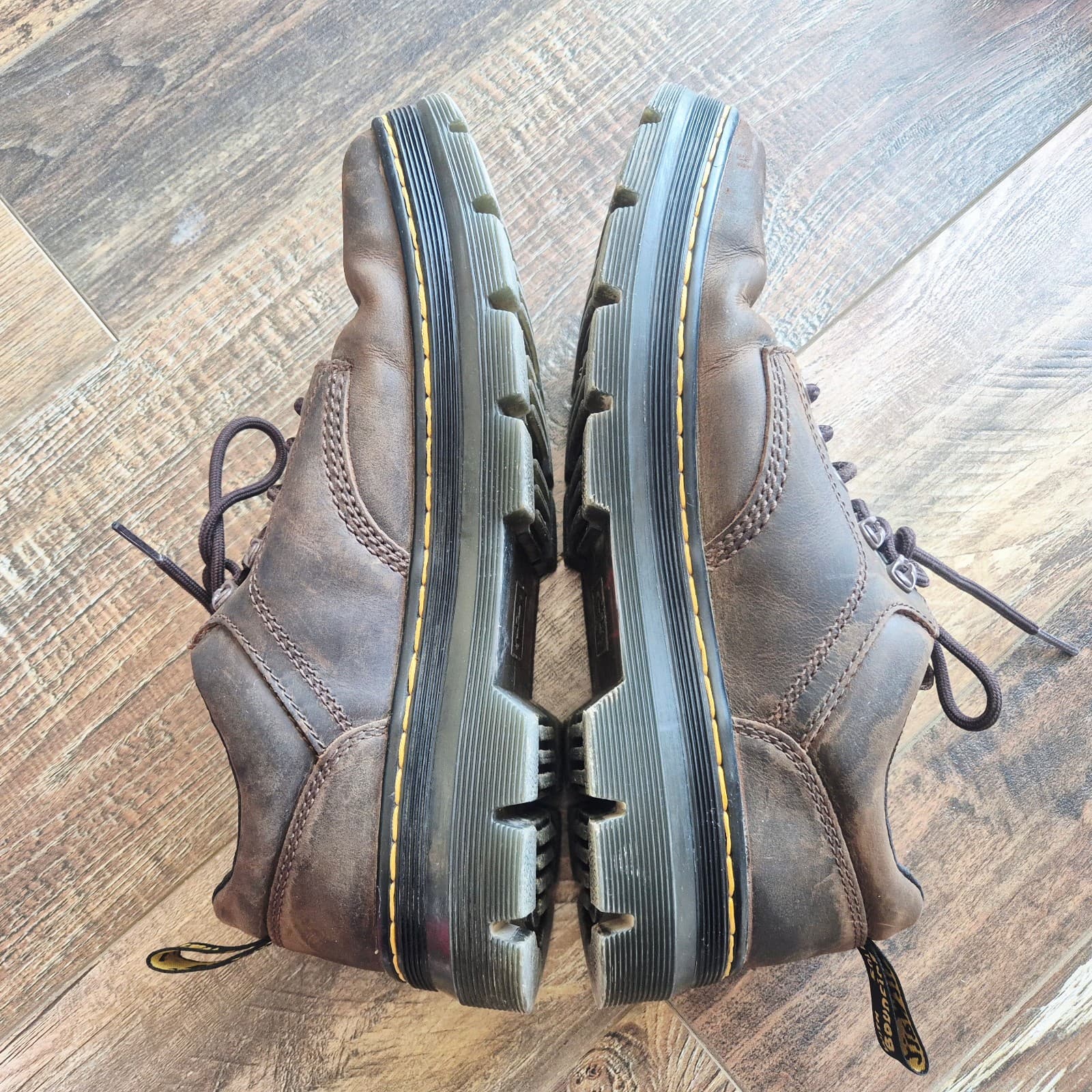 Dr. Martens Reeder Crazy Horse Leather Utility Shoes Lace-Up Brown Men's US10 - Thumbnail 13