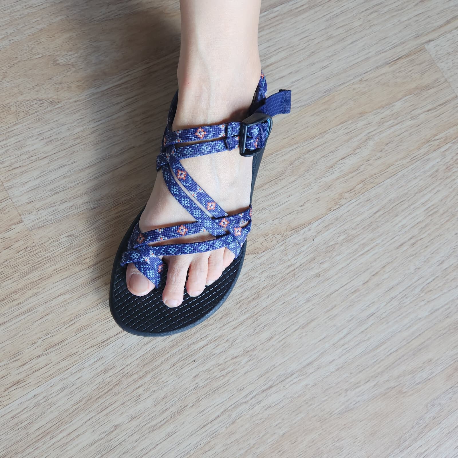 Chaco ZX/2 Classic Strappy Sport Sandals Adjustable Wink Blue Aztec Women's US6 - Thumbnail 2