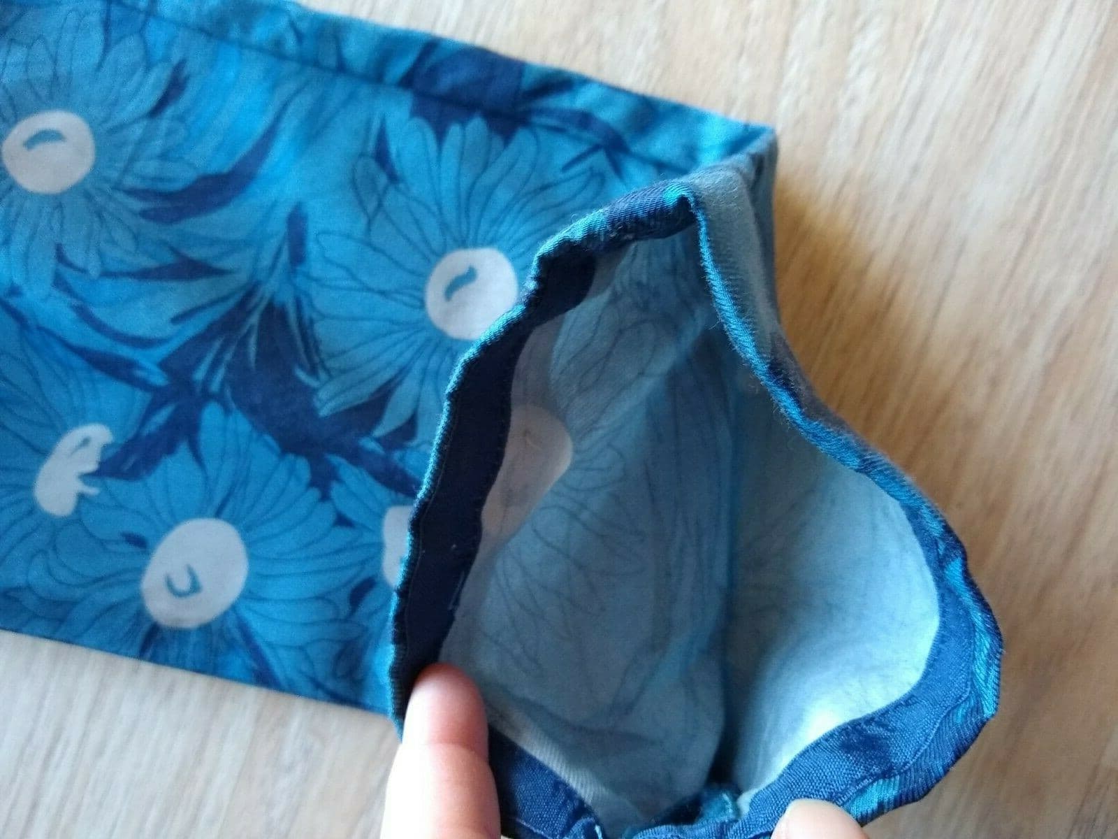 elevenses Antropologie Cotton Blend Slim Crop Pants Floral Blue Zip Pocket Sz.4 - Thumbnail 7