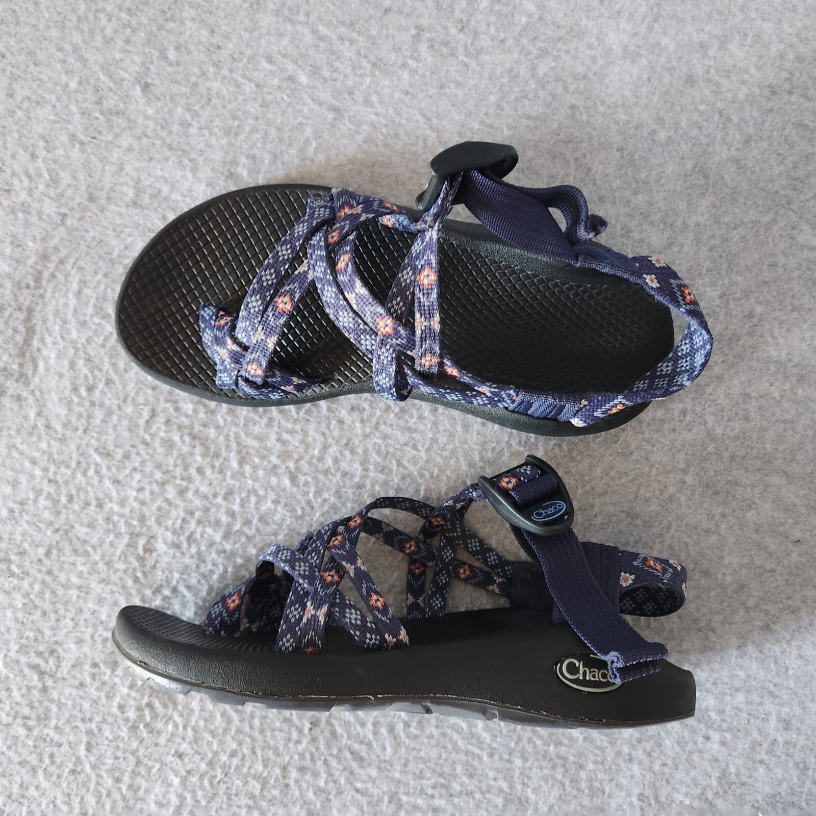 Chaco ZX/2 Classic Strappy Sport Sandals Adjustable Wink Blue Aztec Women's US6 - Thumbnail 5