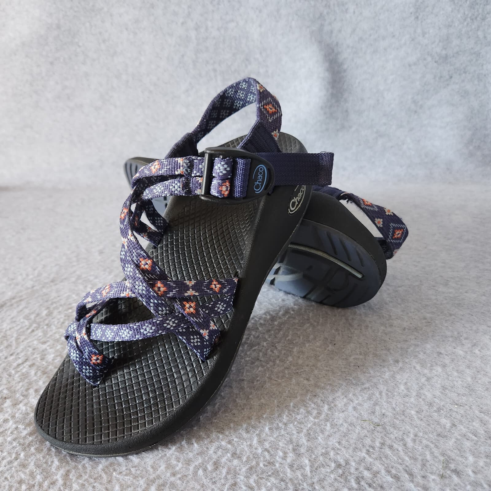 Chaco ZX/2 Classic Strappy Sport Sandals Adjustable Wink Blue Aztec Women's US6 - Thumbnail 4