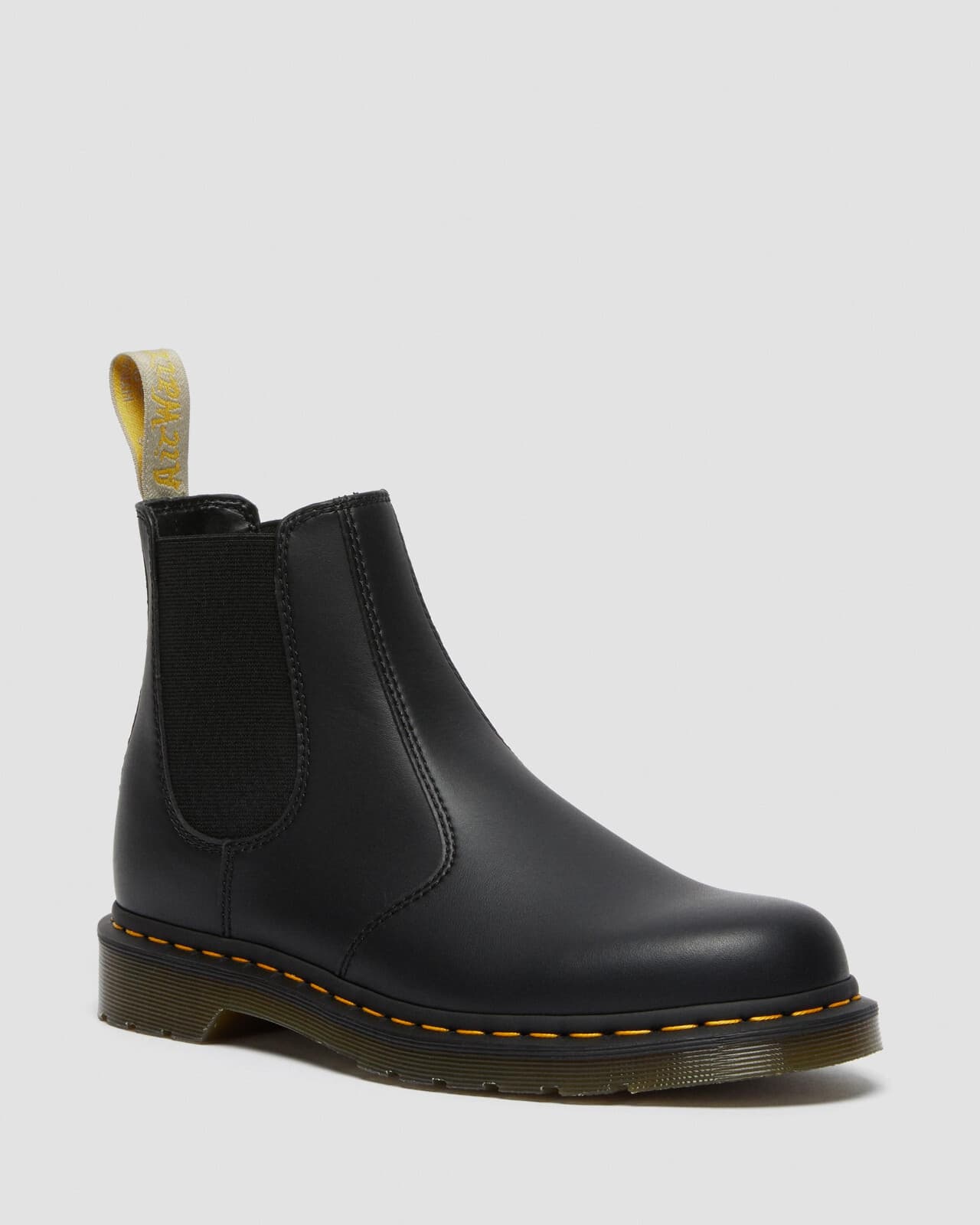 Dr. Martens Vegan 2976 Felix Rub Off Black Chelsea Boots Unisex EU38 USW7 M6 - Thumbnail 7