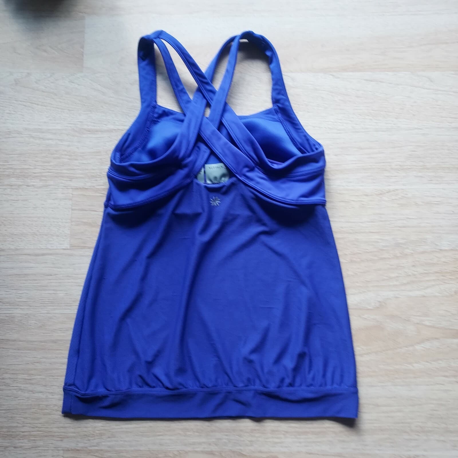 ATHLETA Miles Tank Top Mesh Built in Bra Racerback Purple-Blue Women Sz.M - Thumbnail 8