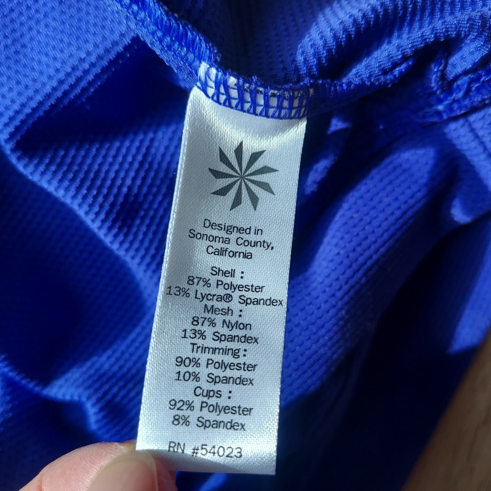 ATHLETA Miles Tank Top Mesh Built in Bra Racerback Purple-Blue Women Sz.M - Thumbnail 11