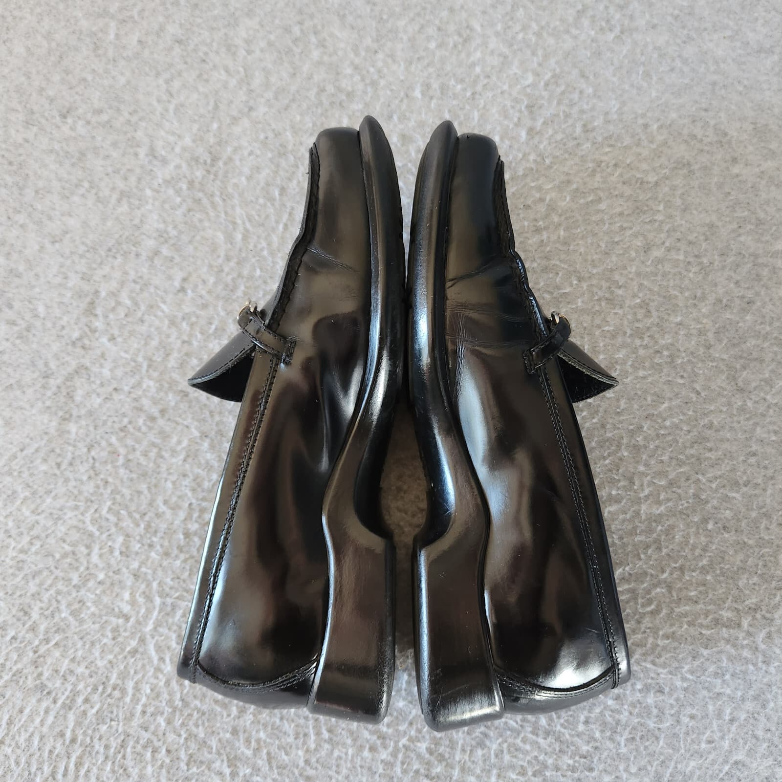 Coach Cherie Black Leather Horse Bit Loafer Slip-On Square Toe Women US5.5B - Thumbnail 7