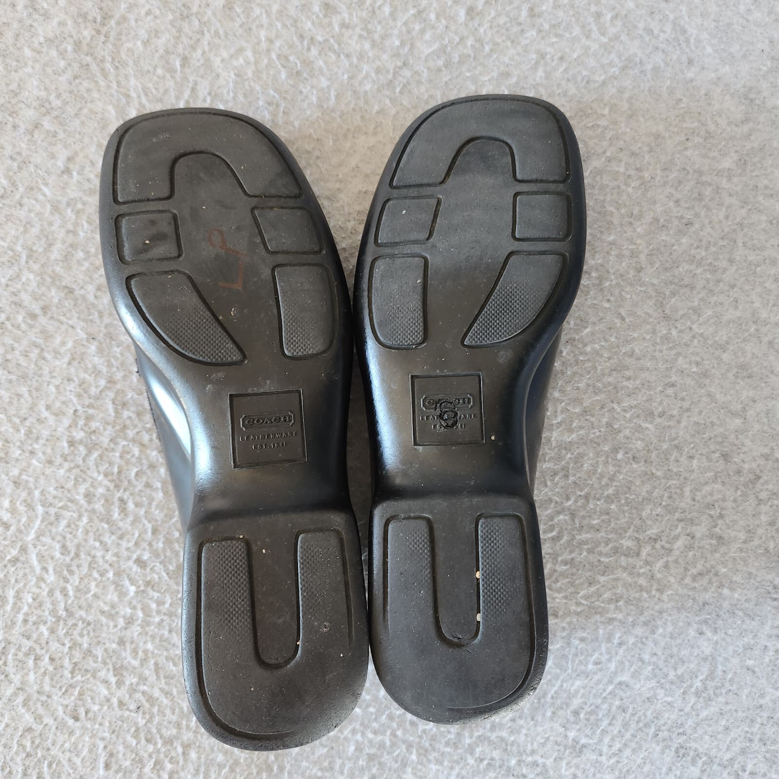 Coach Cherie Black Leather Horse Bit Loafer Slip-On Square Toe Women US5.5B - Thumbnail 8