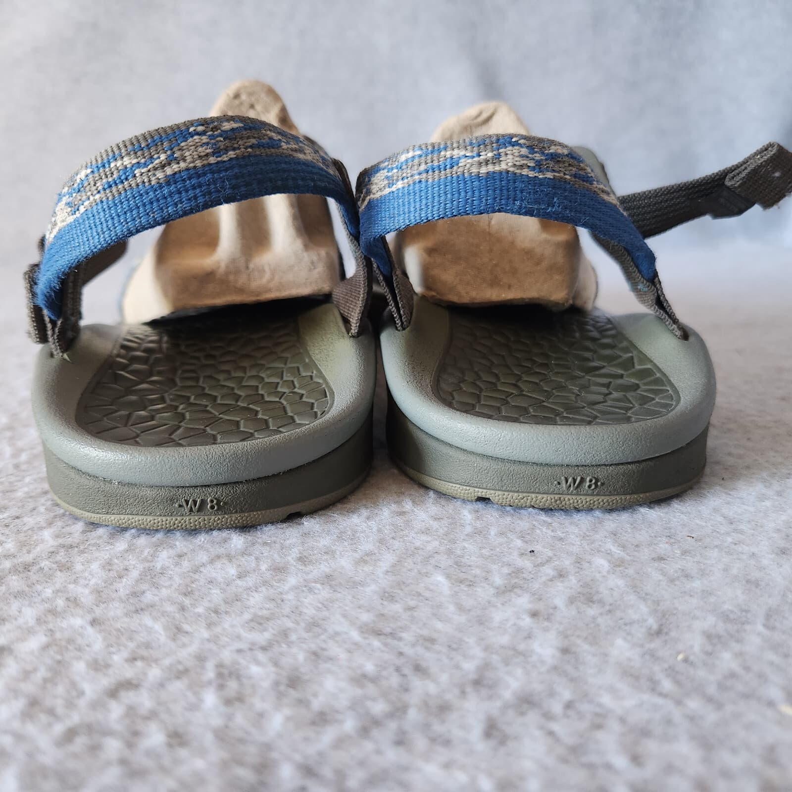 Chaco Classic Strappy Sport Sandals Adjustable Buckle Blue Aztec Women's US8 - Thumbnail 7
