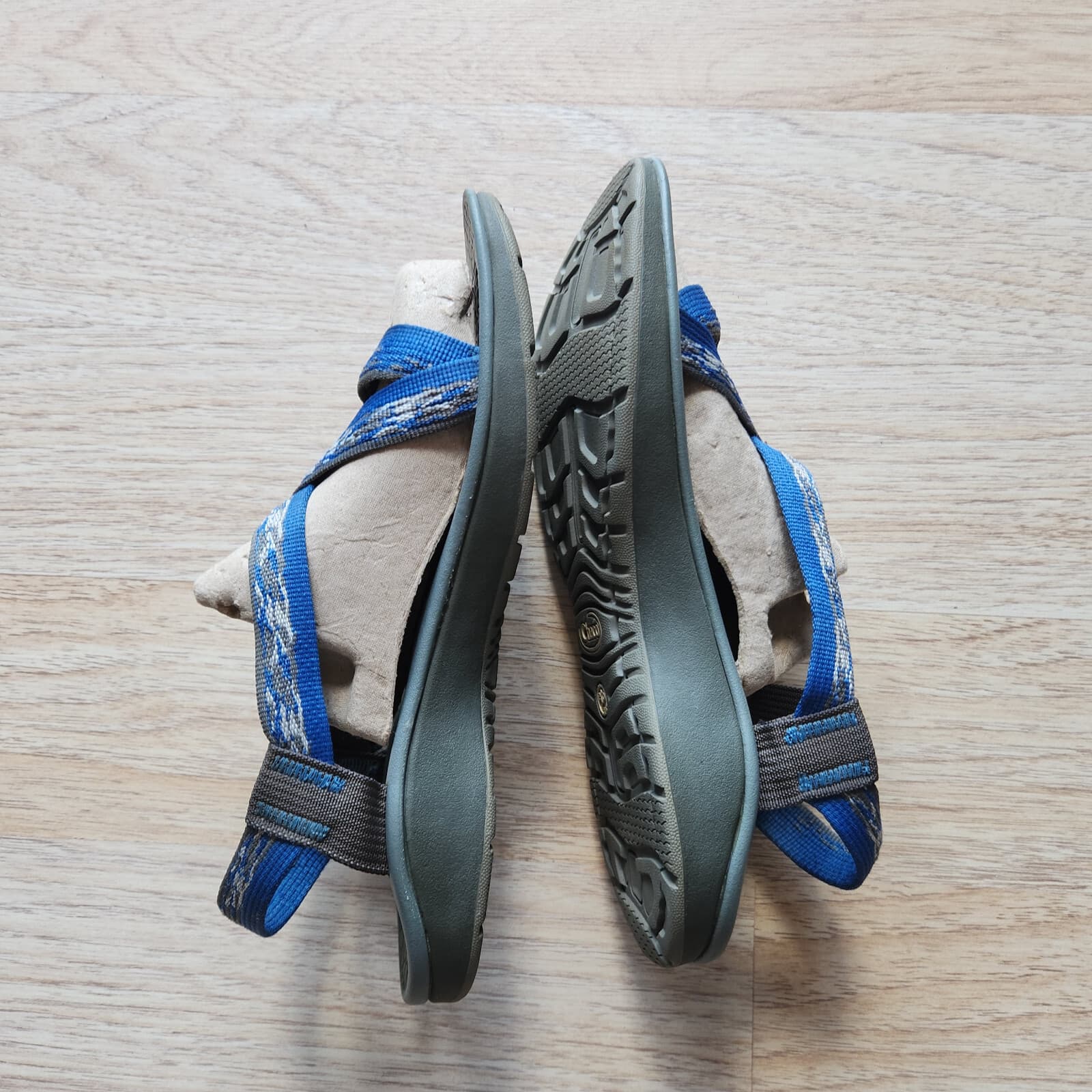 Chaco Classic Strappy Sport Sandals Adjustable Buckle Blue Aztec Women's US8 - Thumbnail 5