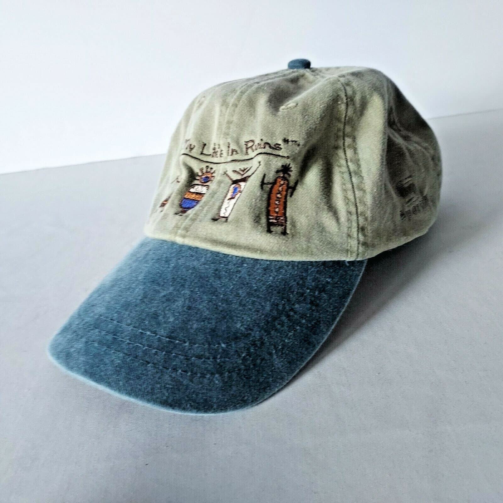Sportex "My Life's in Runins" Trucker Hat Baseball Cap Adjustable Green-Blue - Thumbnail 2