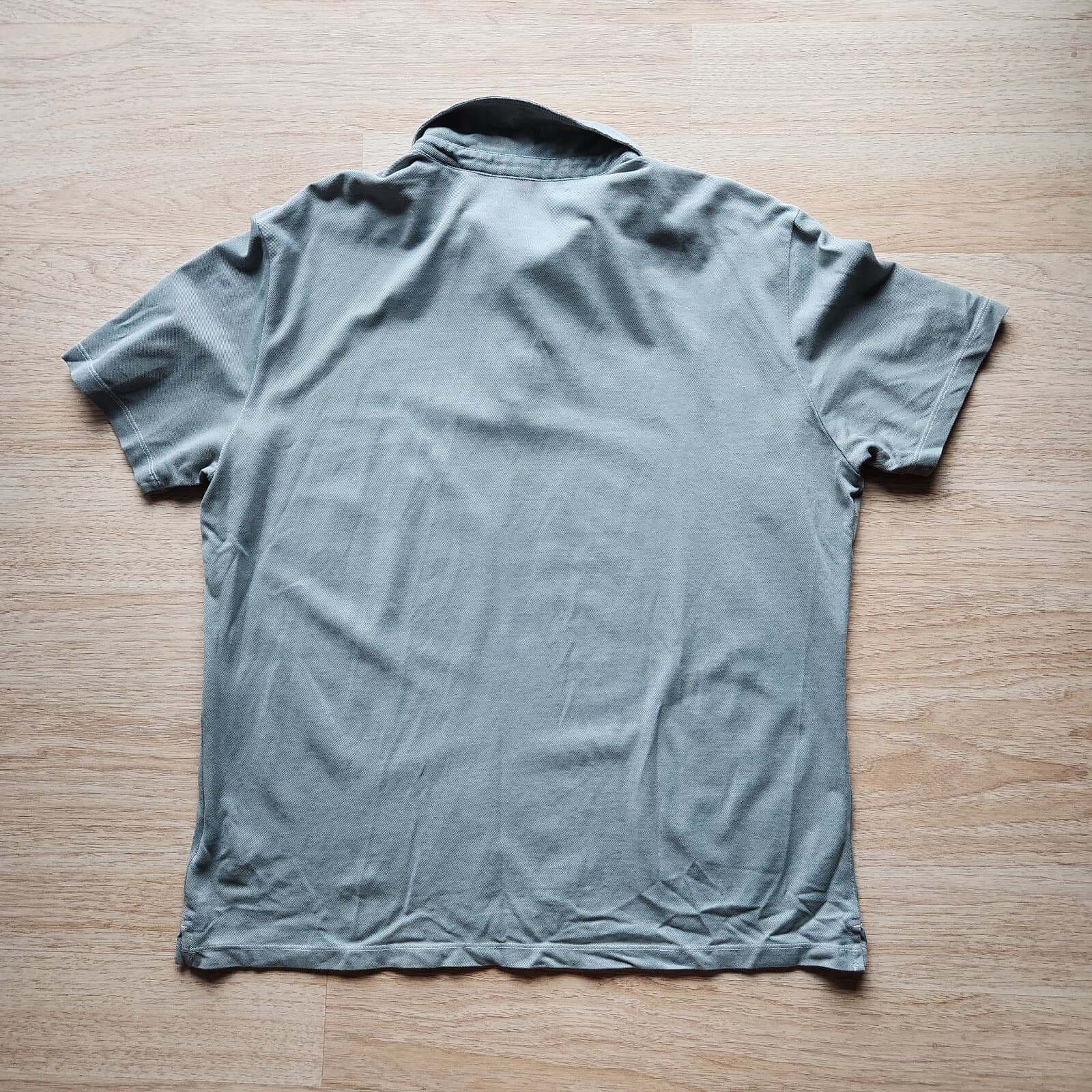 Robert Barakette Polo Shirt Short Sleeve Cotton Blend Knit Green Men's L - Thumbnail 2