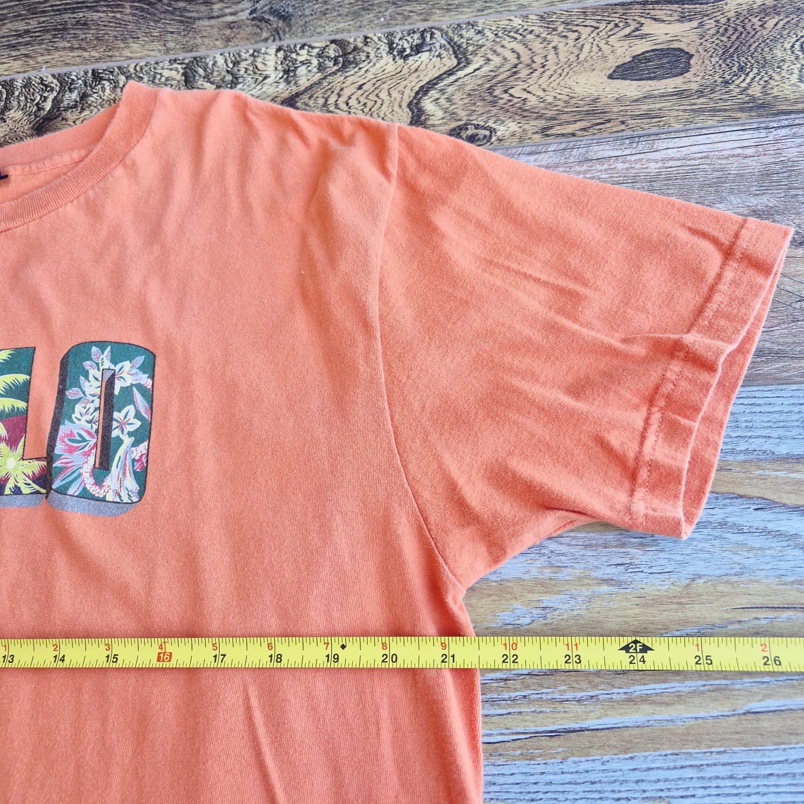 Vintage Polo Sport Ralph Lauren Made in USA Hawaii Spellout Crew T-Shirt Men's M - Thumbnail 8