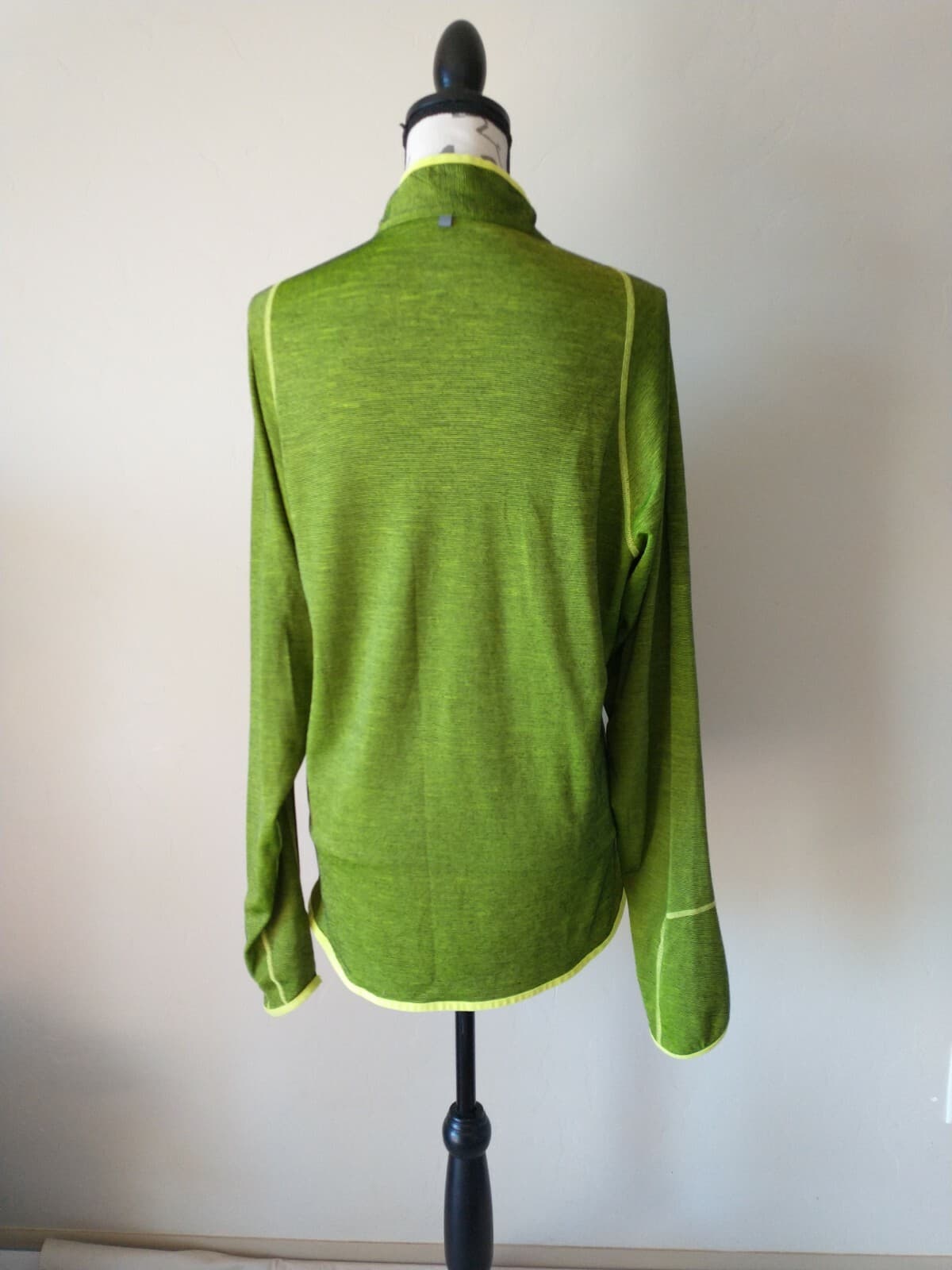Nike Dri-Fit Women Running Element Pullover Top 1/4Zip Long Sleeve Green Sz.L - Thumbnail 5