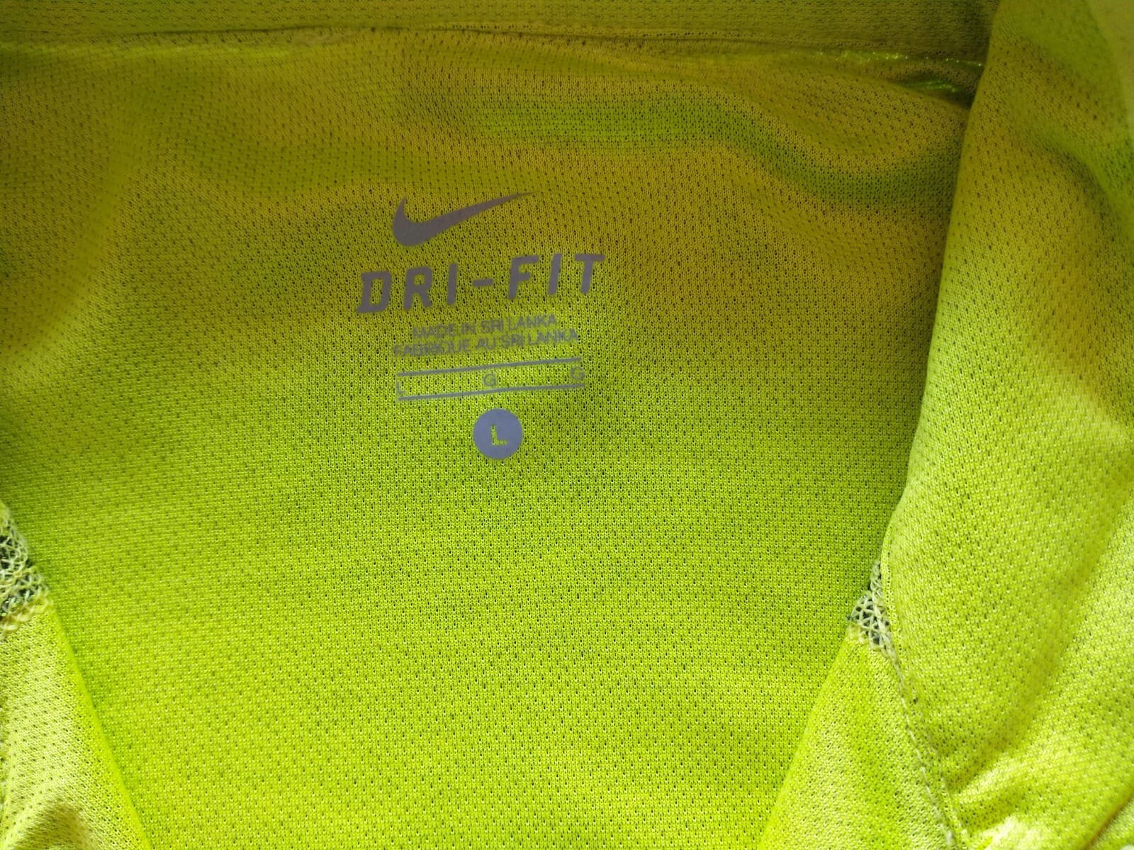 Nike Dri-Fit Women Running Element Pullover Top 1/4Zip Long Sleeve Green Sz.L - Thumbnail 7