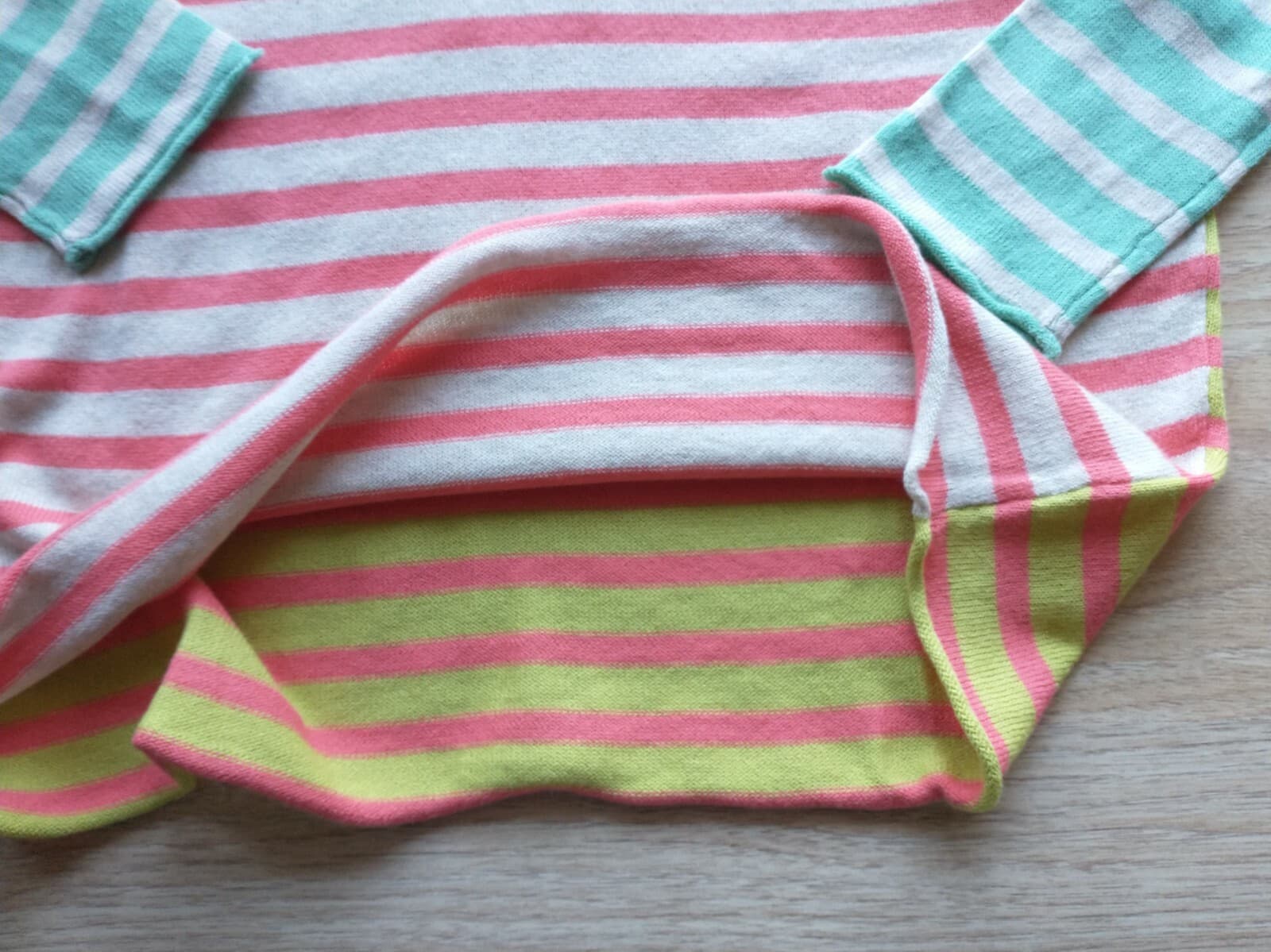 NWT Sundance Languid Stripe Pullover Sweater Cotton Long Sleeve V-Neck Sz.XS $88 - Thumbnail 6