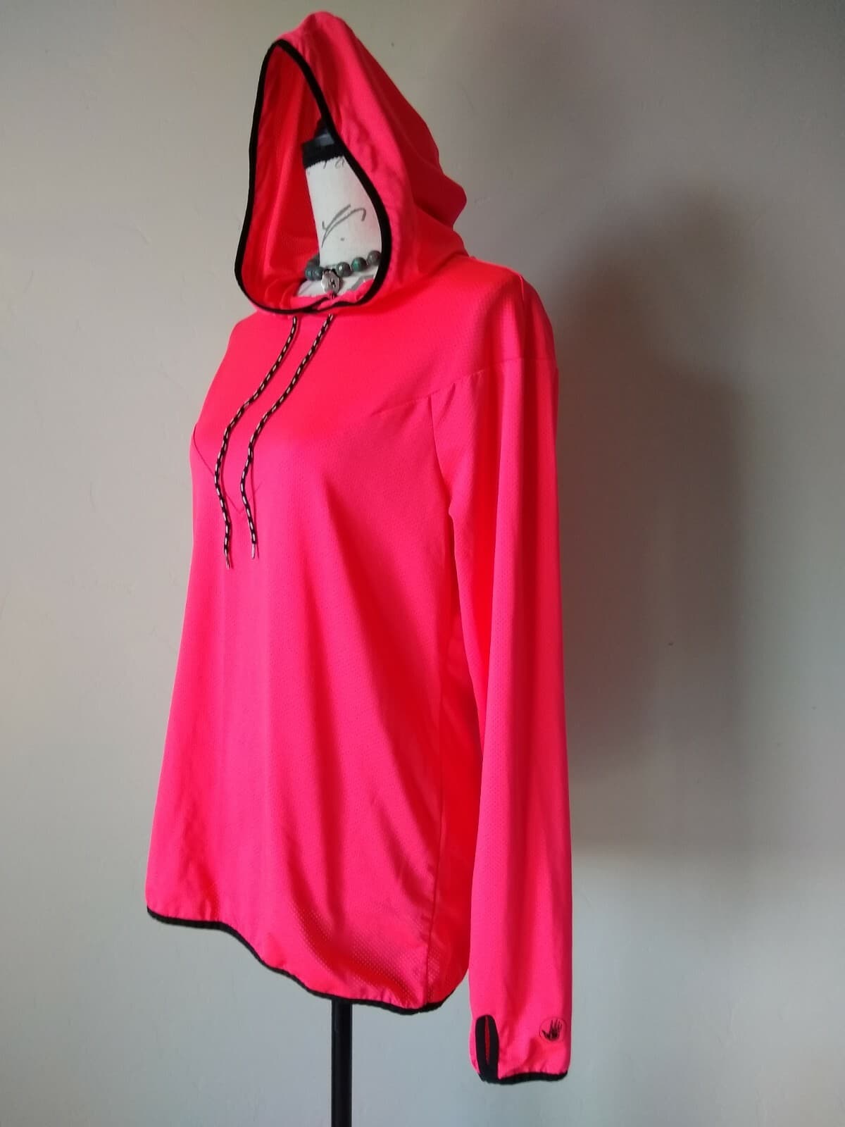 Body Glove Knit Activewear Sweatshirt Long Sleeve Hoodie Pink Sz.M - Thumbnail 4