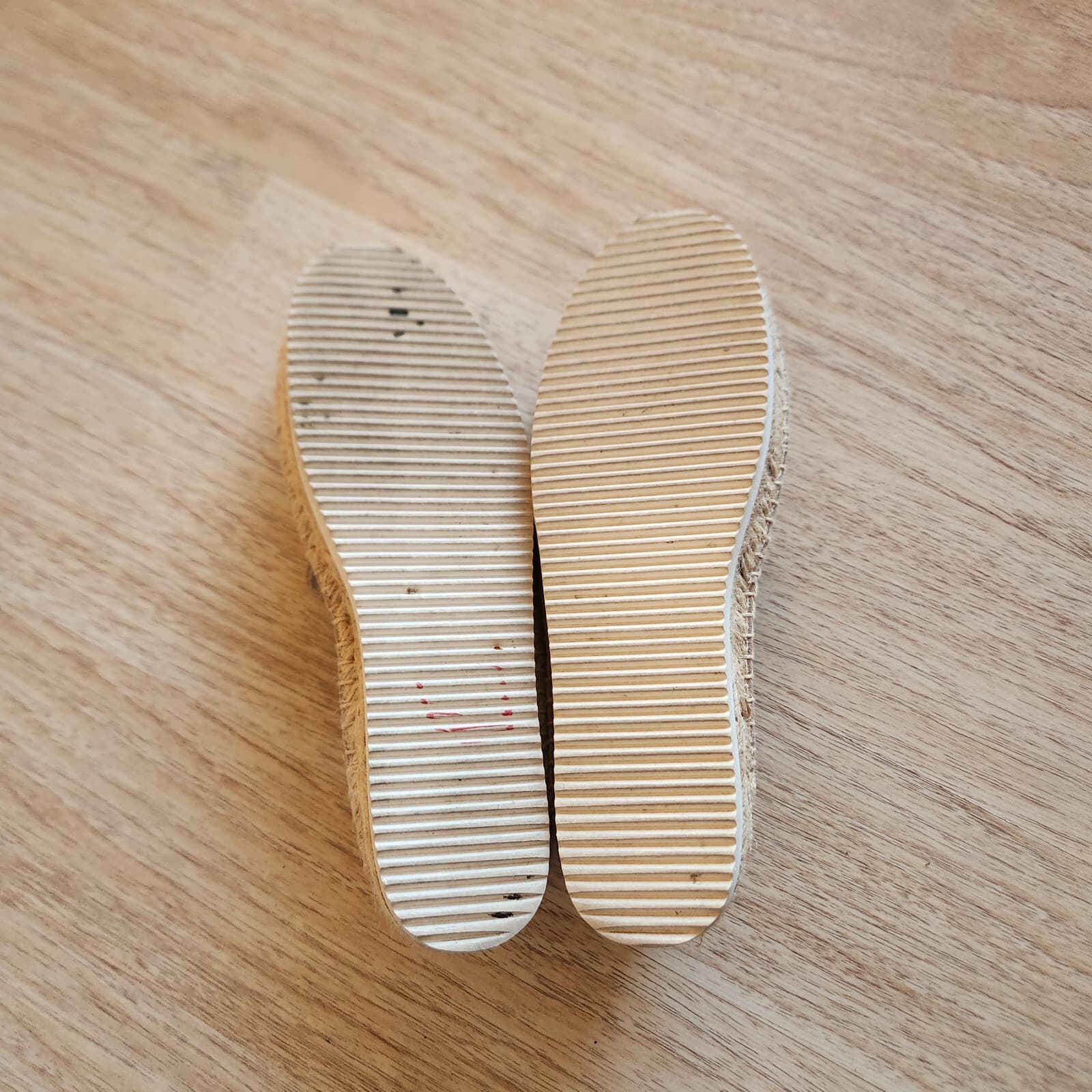 Soludos Leather Espadrilles Smoking Slipper Mix Sole Cap Platform Beige US6.5 - Thumbnail 12