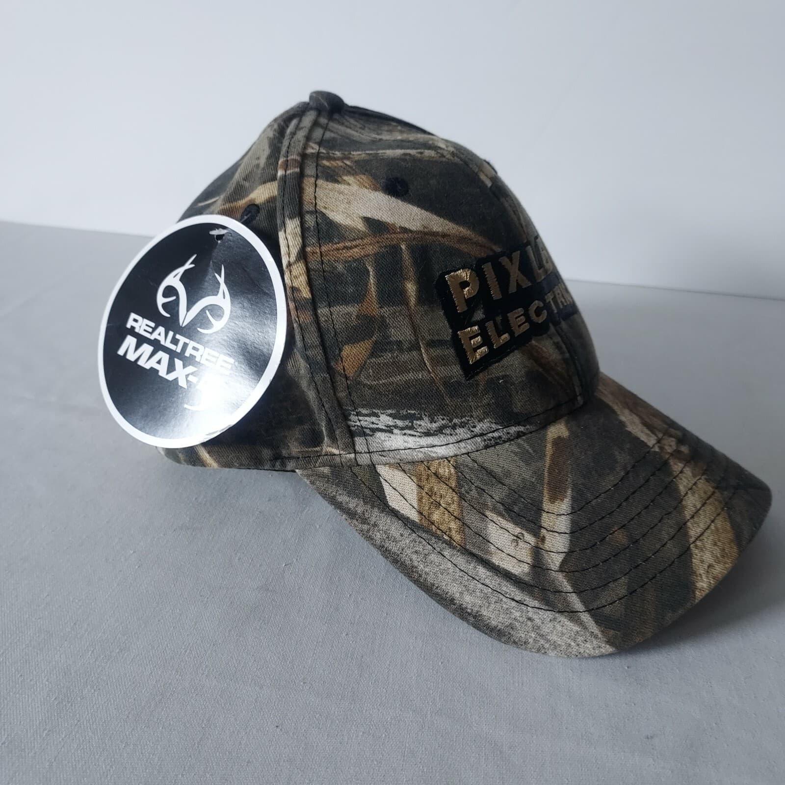 NWT Realtree MAX-5 Pixler Electric Camouflage Hat Cap Adjustable Green One Size - Thumbnail 2