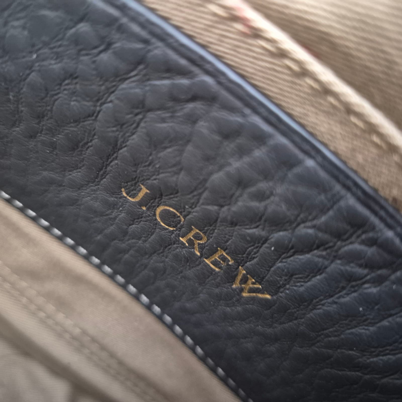 J.Crew Signet Flap Crossbody Bag Dark Gray Pebbled Italian Leather #G7344 - Thumbnail 12