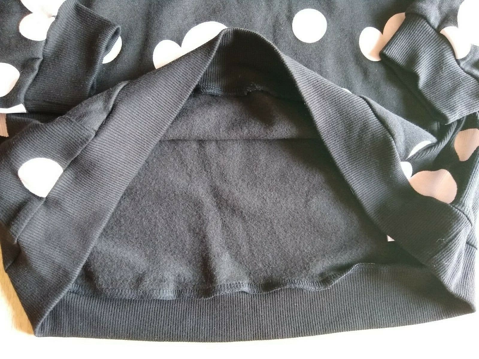 Disney MICKEY Knit Sweatshirt Pullover Long Sleeve Black Sequin-Embellished Sz.X - Thumbnail 6