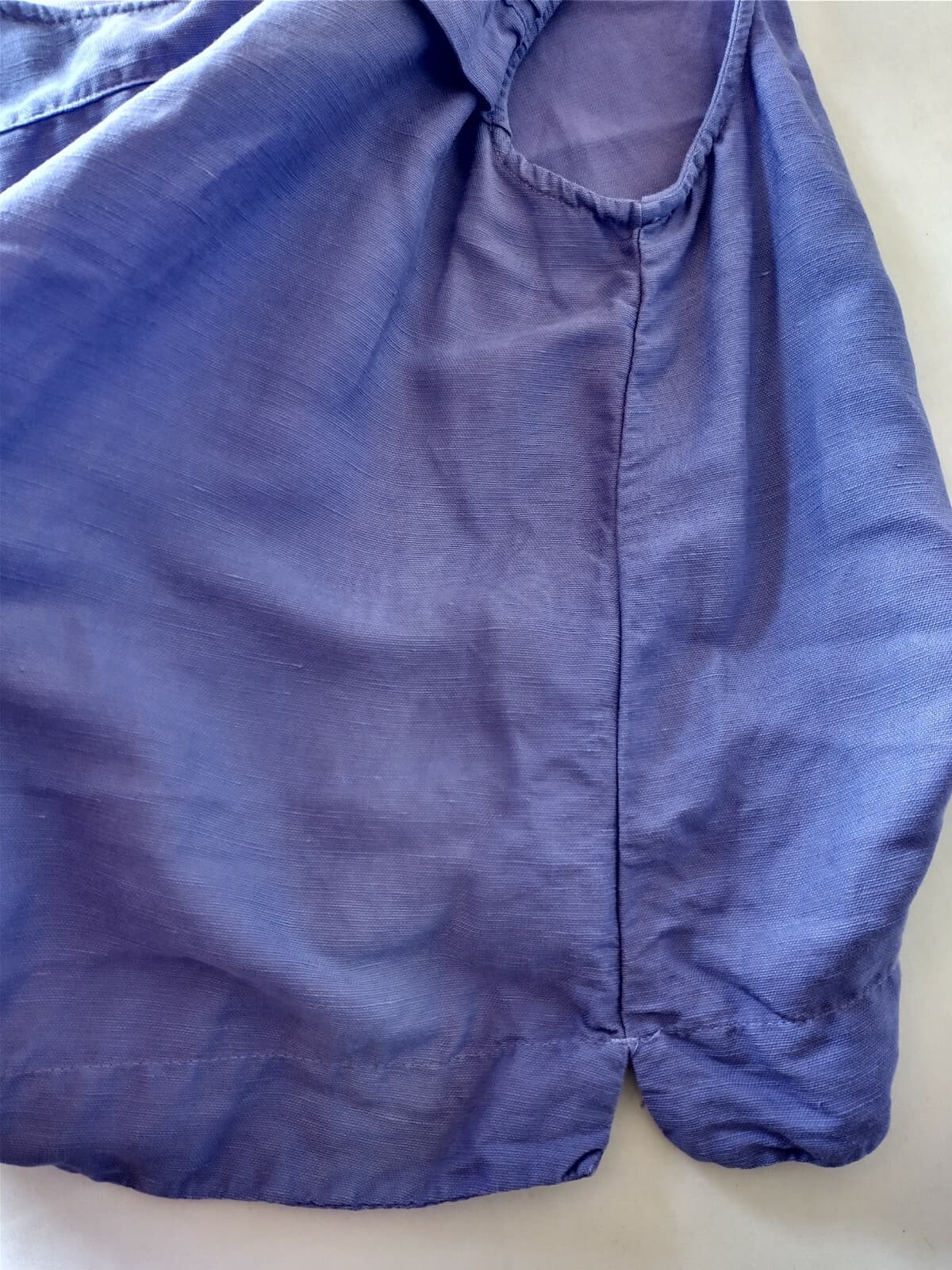 Cut Loose Linen Blend Tunic Top Sleeveless Scoop Neck Purple Women Sz.XL - Thumbnail 7