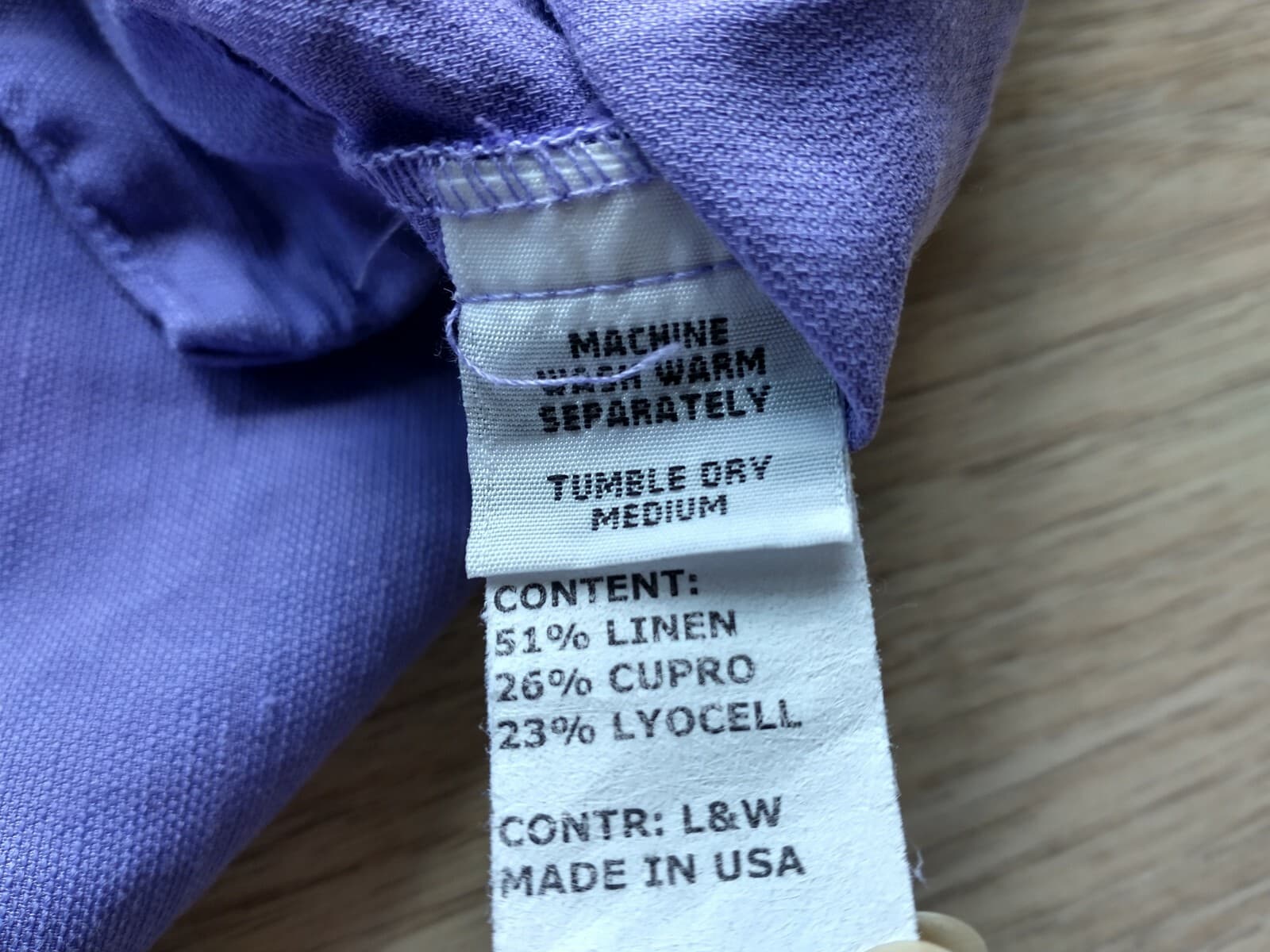Cut Loose Linen Blend Tunic Top Sleeveless Scoop Neck Purple Women Sz.XL - Thumbnail 6