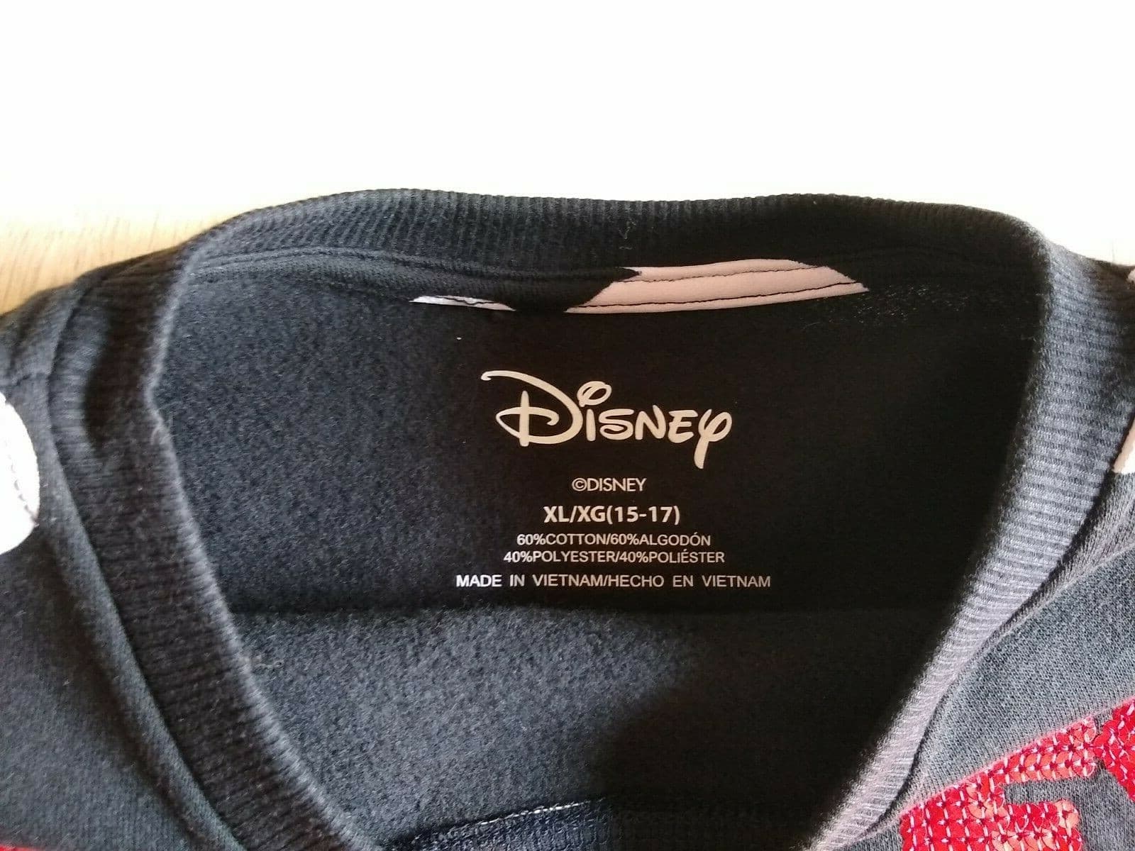 Disney MICKEY Knit Sweatshirt Pullover Long Sleeve Black Sequin-Embellished Sz.X - Thumbnail 7