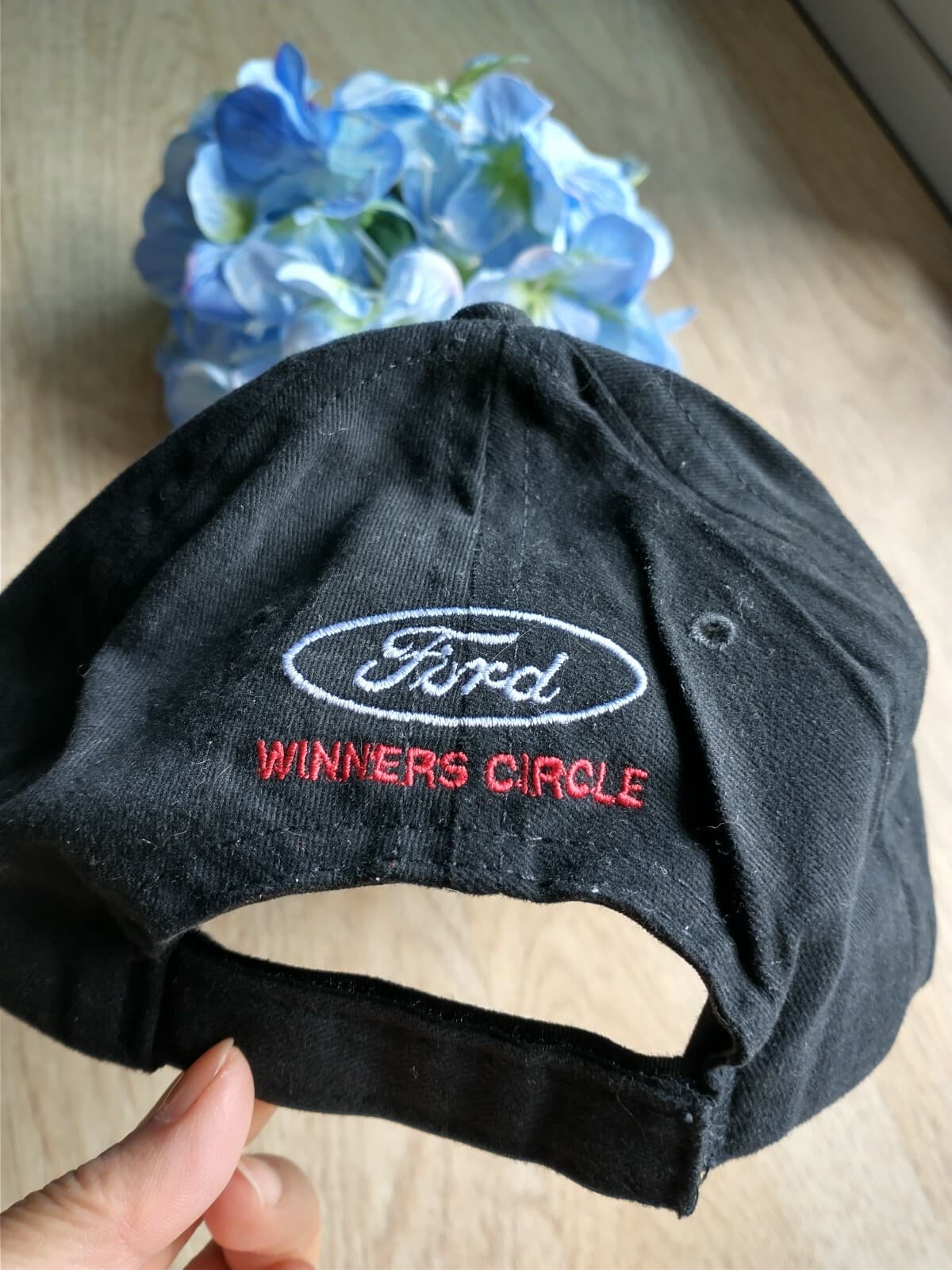 Ford Racing Embroidered Baseball Hat Cap Unisex Black Made in USA - Thumbnail 3