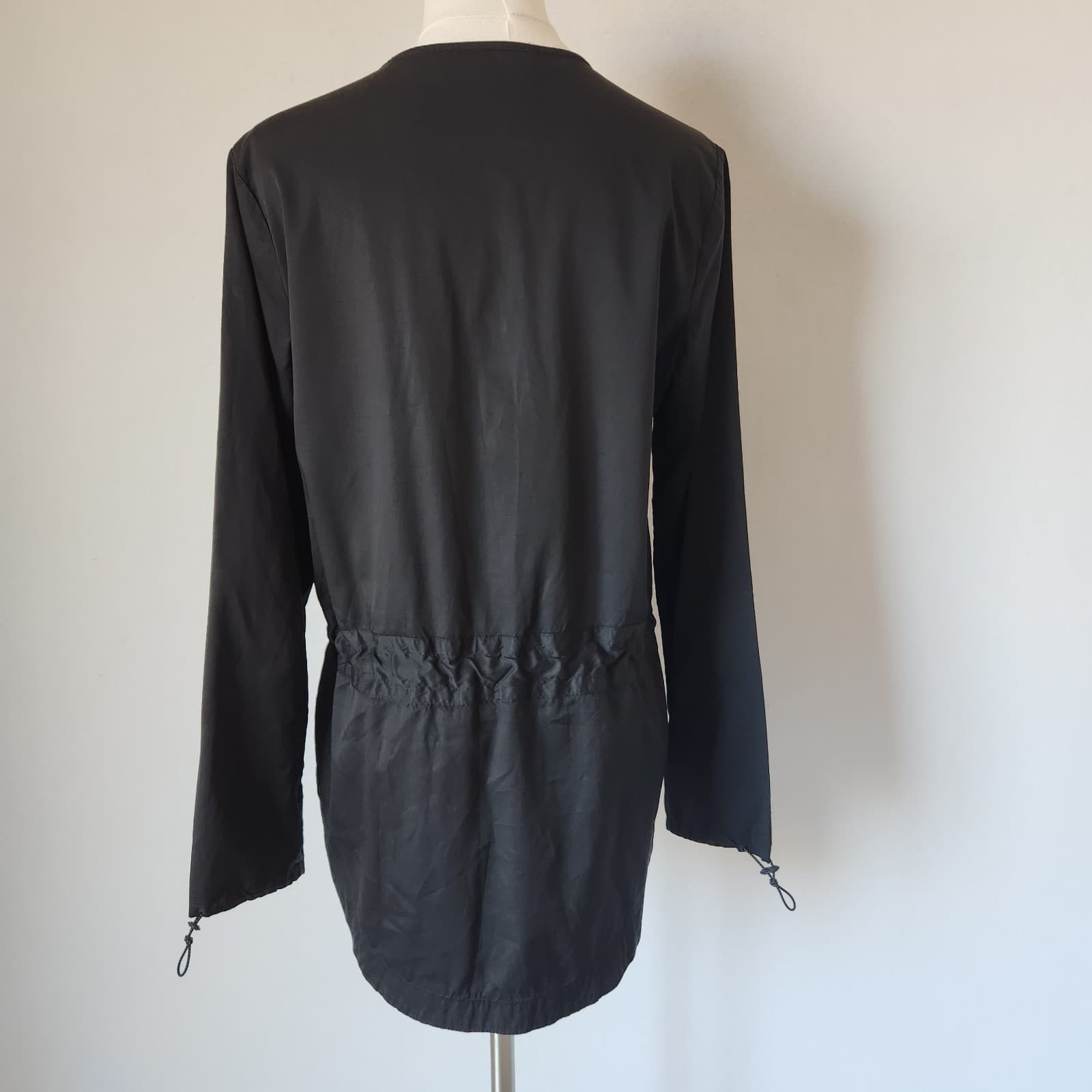 Derek Lam 10C x Athleta Relaxed Tunic Top Jacket Waist-Drawstring Black Sz.XS - Thumbnail 5