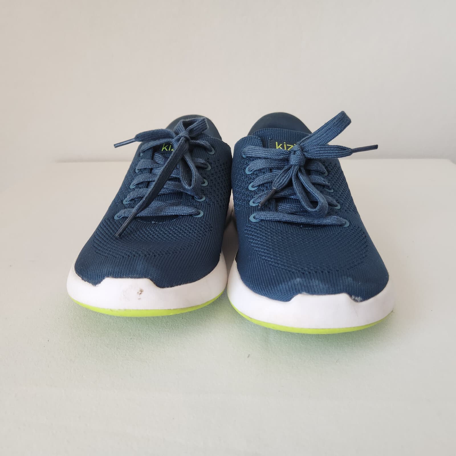 Kizik Lima Stretch Mesh Knit Handsfree Sneaker Lace Tidepool Blue Unisex W7 M5.5 - Thumbnail 11