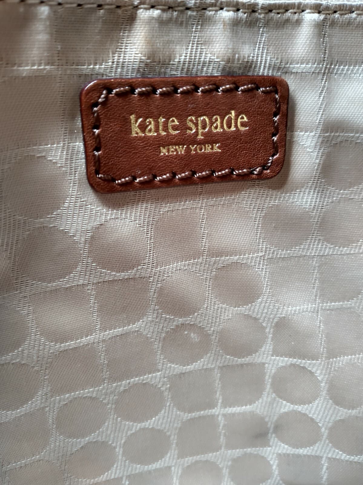 Kate Spade Brown Leather Red Texture Patent Shoulder Tote Bag - Thumbnail 12