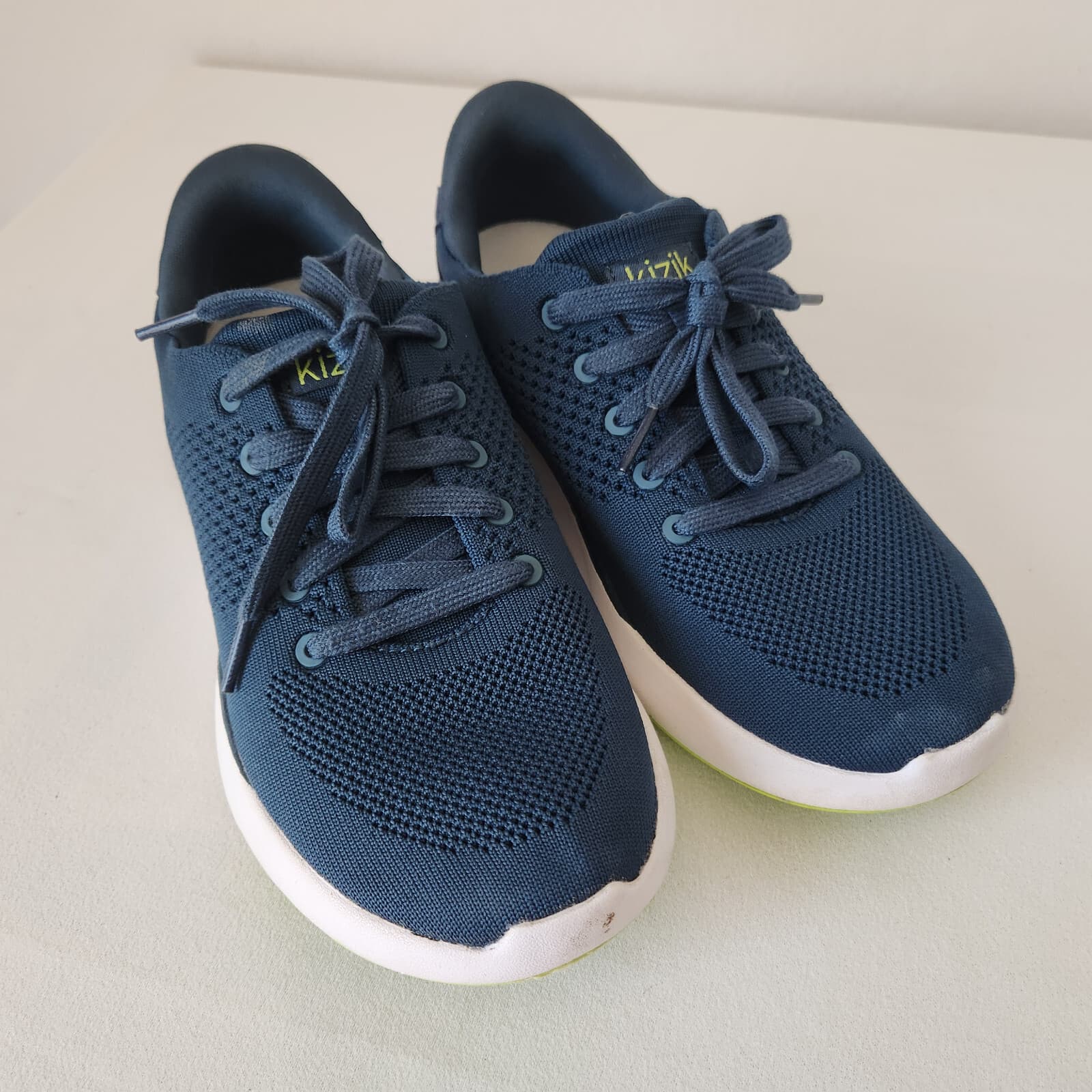 Kizik Lima Stretch Mesh Knit Handsfree Sneaker Lace Tidepool Blue Unisex W7 M5.5 - Thumbnail 5