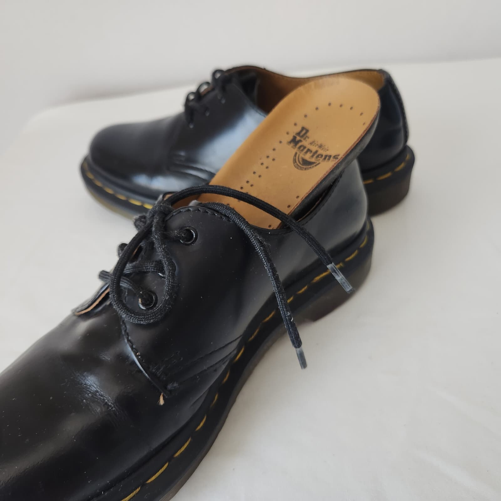 Dr. Martens Black Smooth Leather Classic Oxford Shoes Lace-Up Women's EU37 US6 - Thumbnail 15