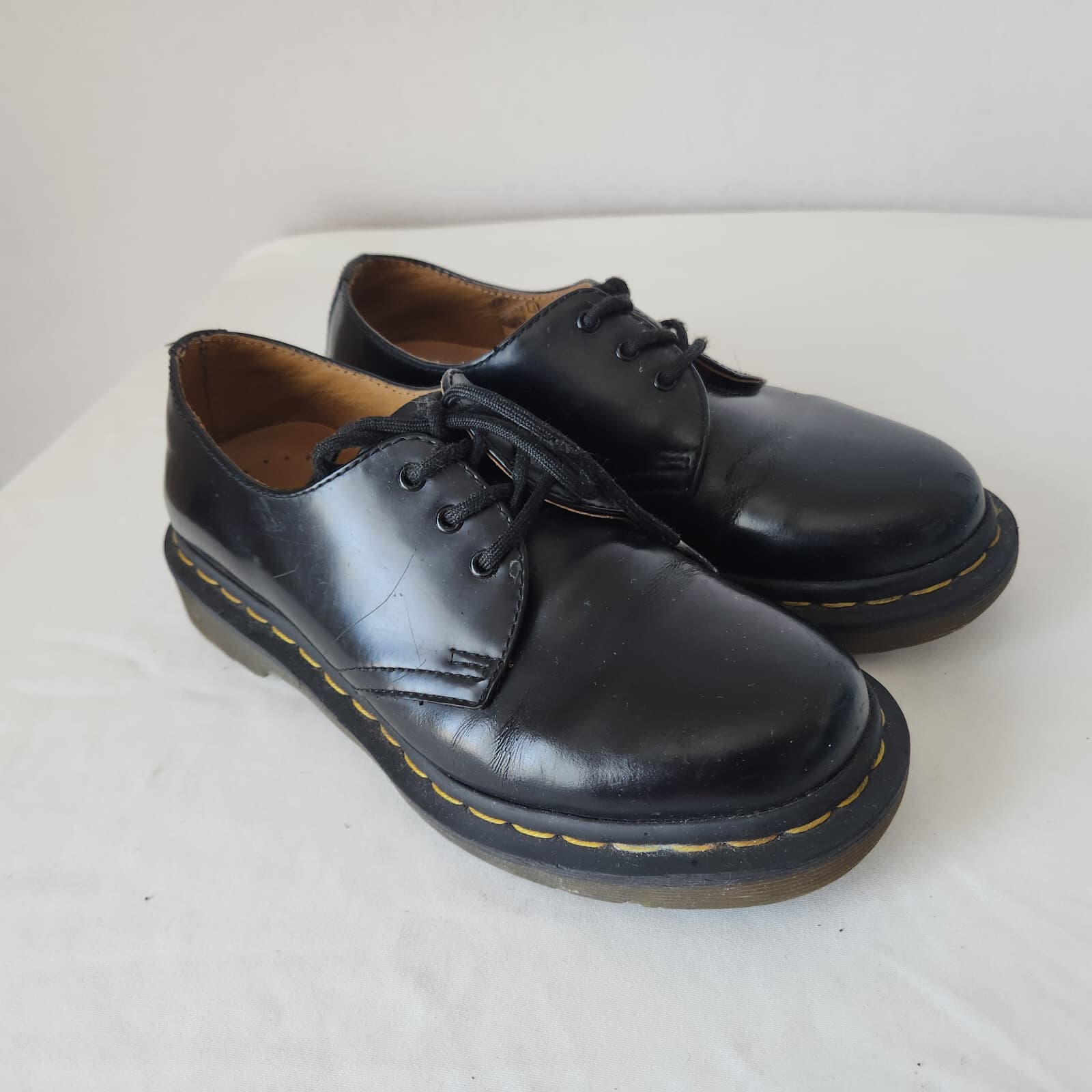 Dr. Martens Black Smooth Leather Classic Oxford Shoes Lace-Up Women's EU37 US6 - Thumbnail 5