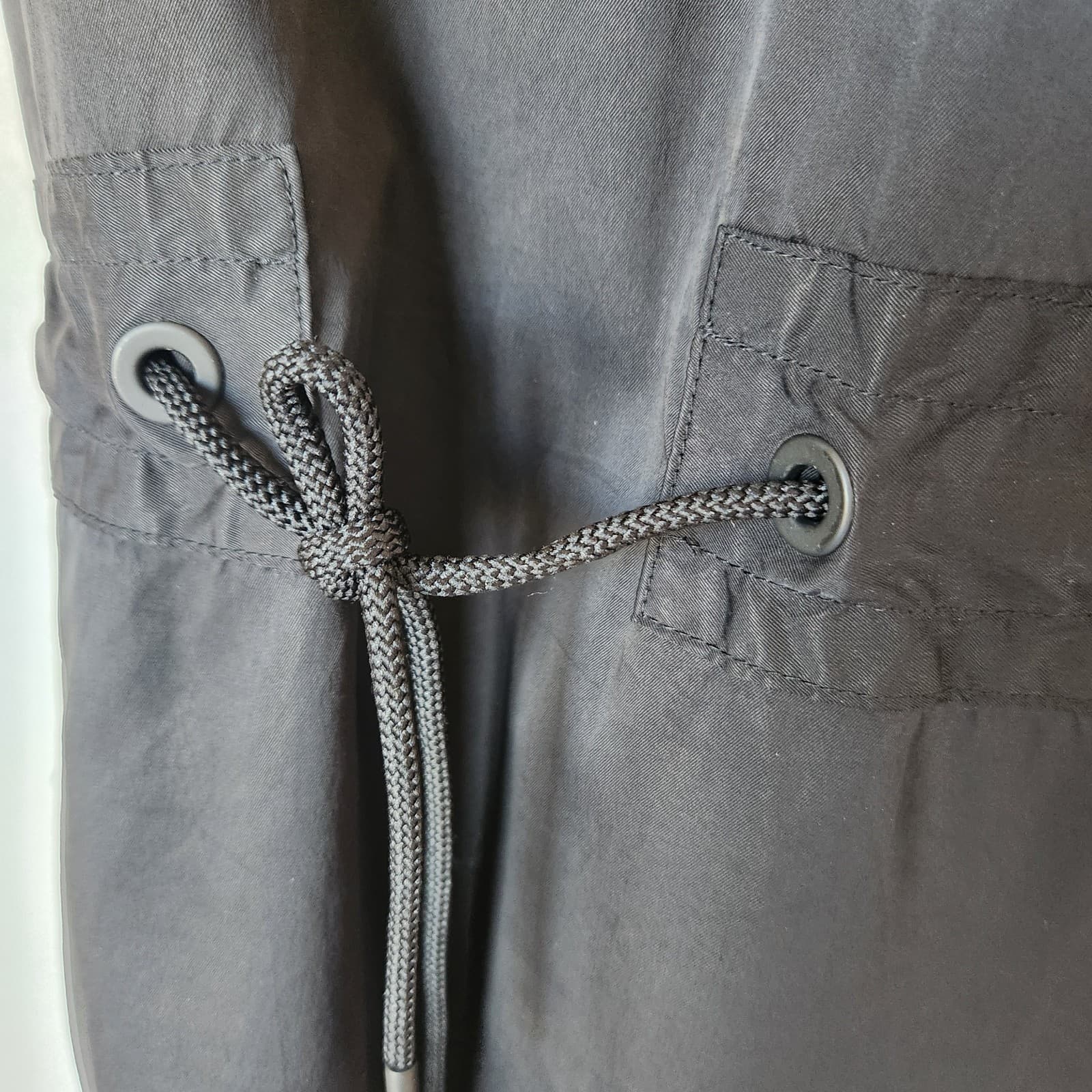 Derek Lam 10C x Athleta Relaxed Tunic Top Jacket Waist-Drawstring Black Sz.XS - Thumbnail 3
