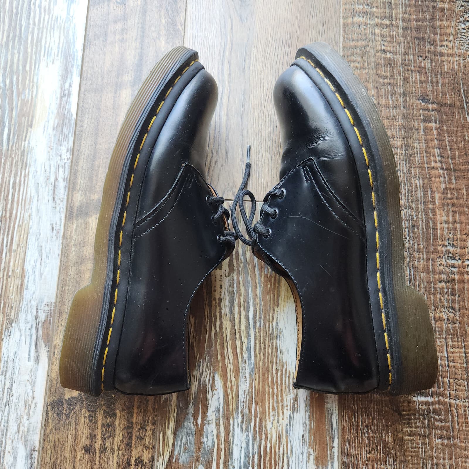 Dr. Martens Black Smooth Leather Classic Oxford Shoes Lace-Up Women's EU37 US6 - Thumbnail 7