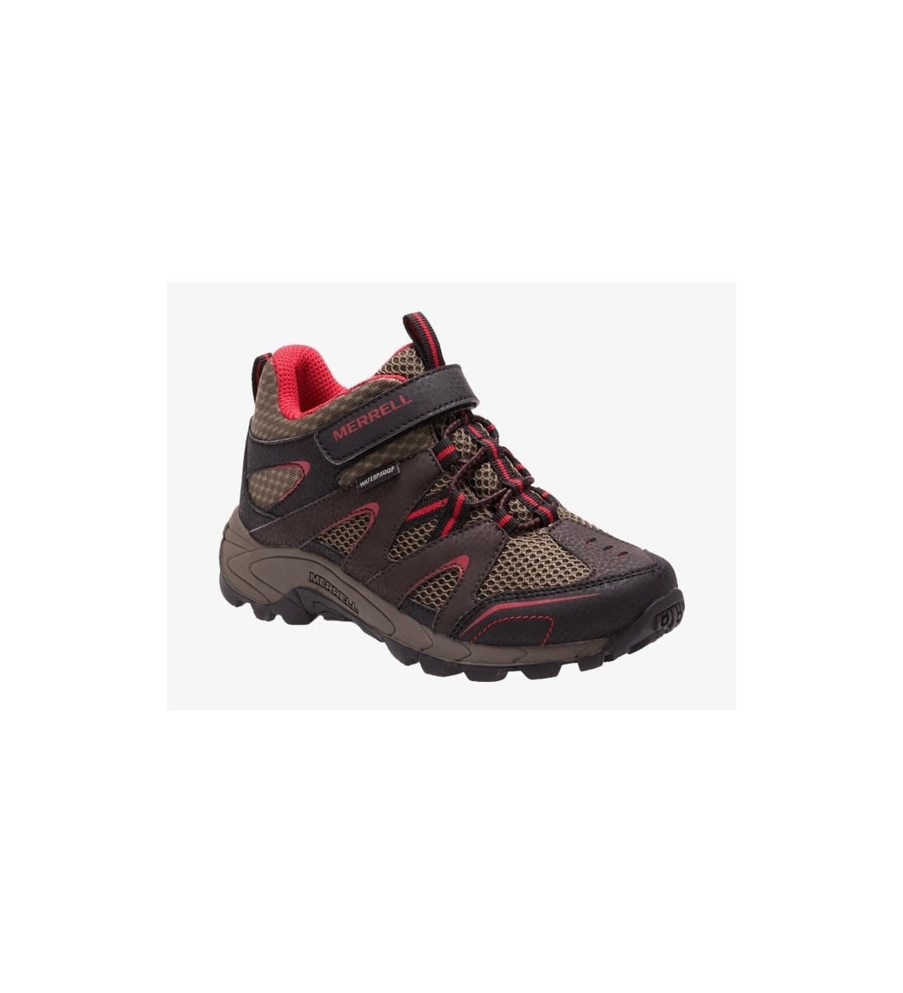 EUC Merrell ML-BOYS HILLTOP MID QUICK Hiking Boots Waterproof Leather Mesh US6M - Thumbnail 2