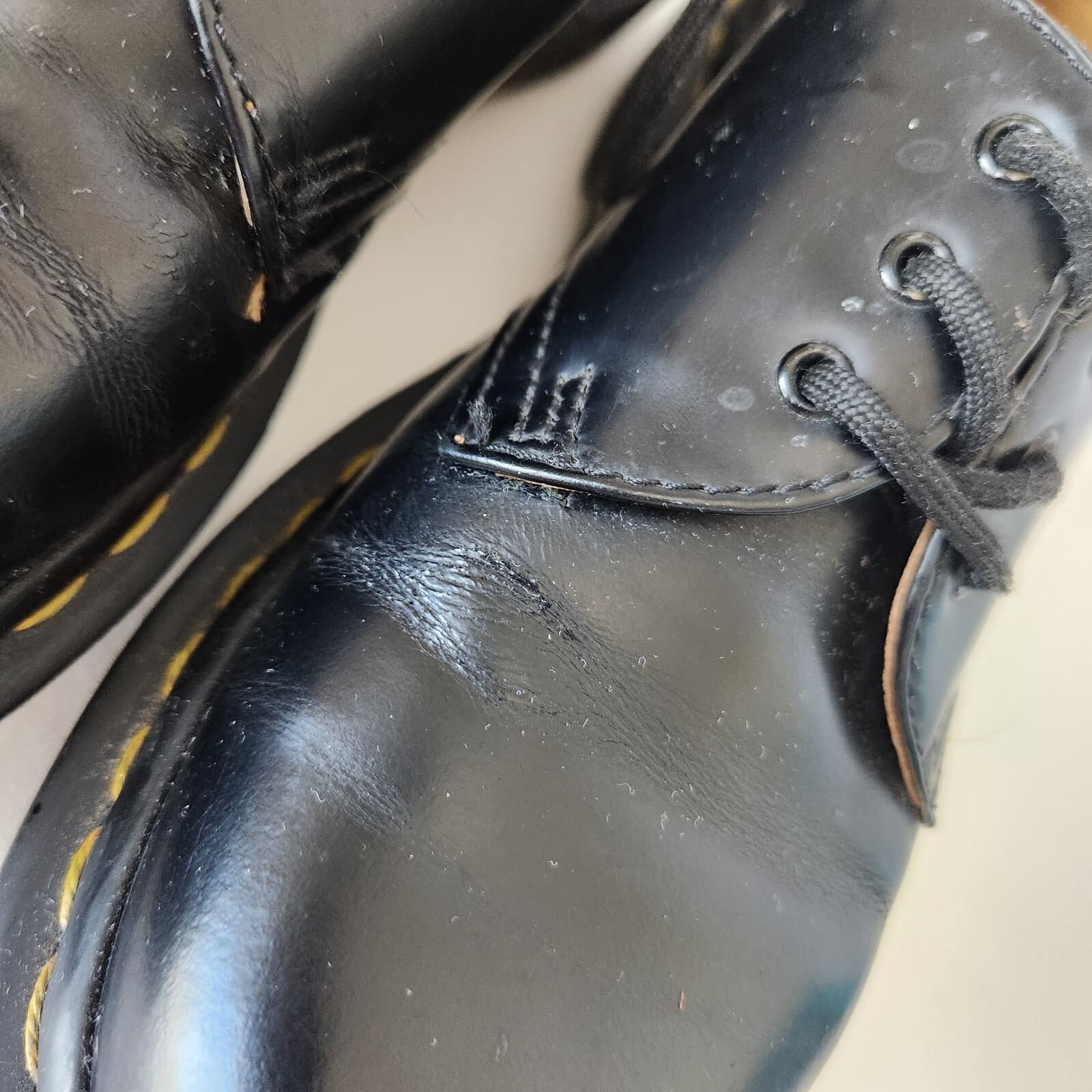 Dr. Martens Black Smooth Leather Classic Oxford Shoes Lace-Up Women's EU37 US6 - Thumbnail 14