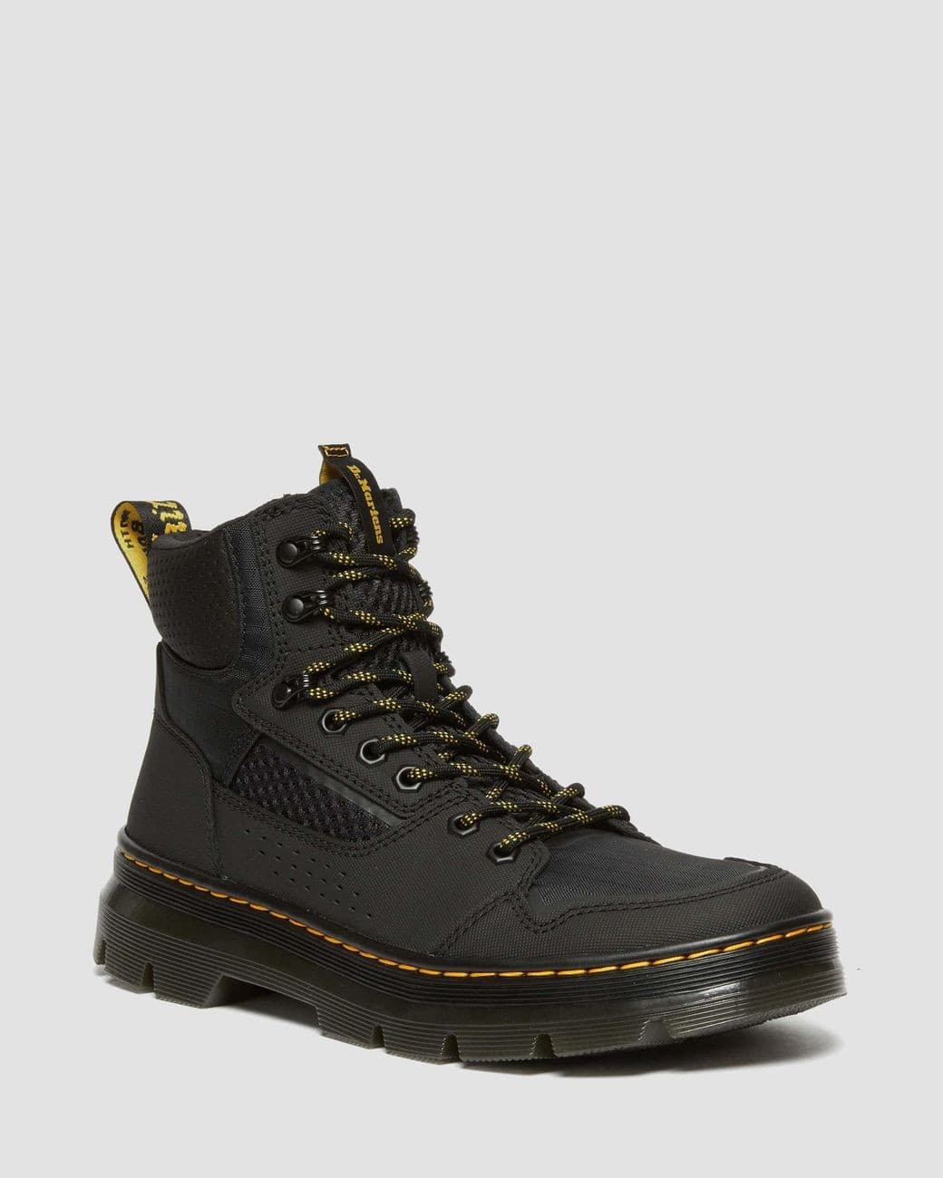 Dr. Martens Rilla Utility Boots Ajax Leather Textiles Lace Black Unisex US M7 W8 - Thumbnail 6