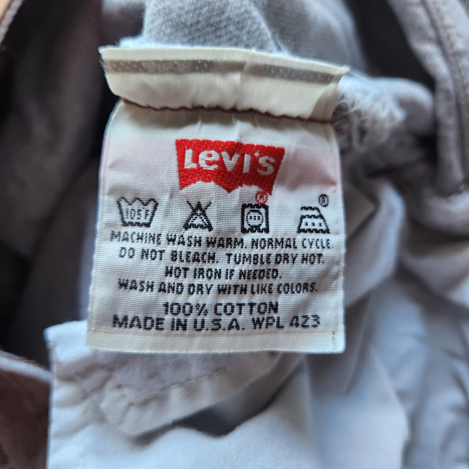 Vintage'90s Levi's 501 Made in USA Straight Leg Button Fly Jeans Grey Men 38x34 - Thumbnail 7