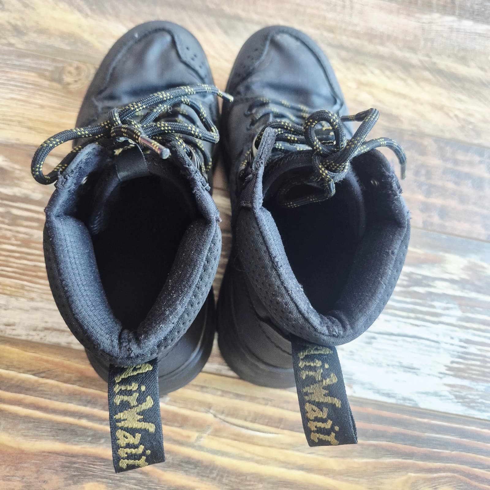 Dr. Martens Rilla Utility Boots Ajax Leather Textiles Lace Black Unisex US M7 W8 - Thumbnail 15