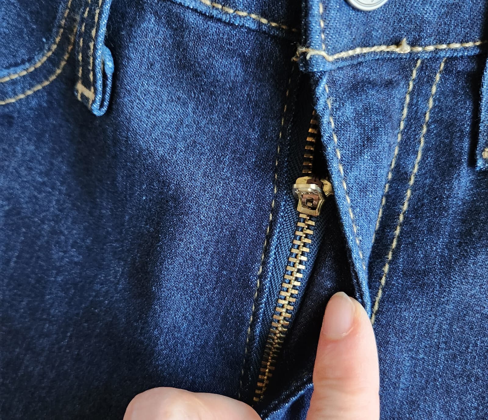 JUDY BLUE Tiffany High Rise Bell Bottom Flare Jean Raw Hem Stretch Blue Sz.1/25 - Thumbnail 8