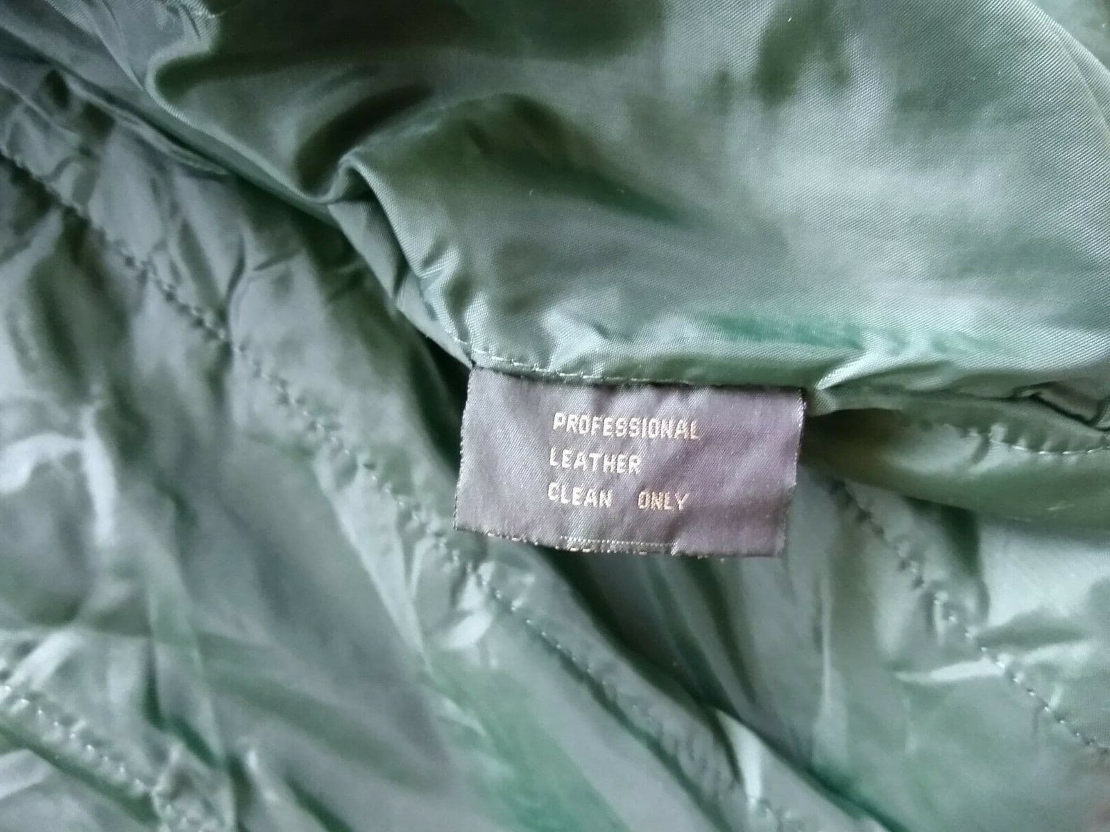 Rock Creek Uni-sex Suede Leather Bomber Jacket Green Zip Pockets Lined Filler M - Thumbnail 11