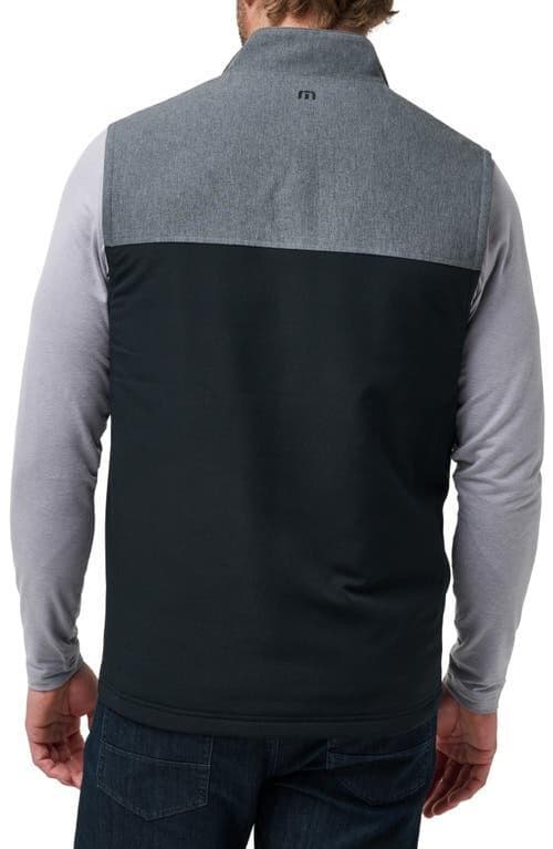 Travis Mathew Quadraplane Golf Vest Insulated Zip-Up Pocket Black Grey Men's S - Thumbnail 6