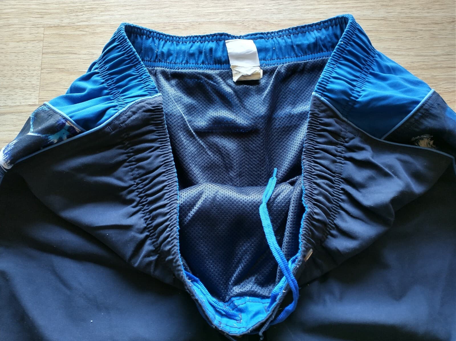 NIKE Men Swimwear Trunks Pull On Zip Pocket Mesh Lining Blue Sz.XXL - Thumbnail 4