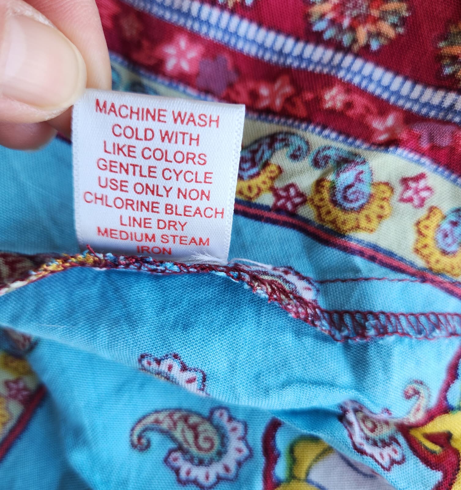 NWoT True Destiny Floral Paisley Handkerchief Beach Sundress Multicolor Womens L - Thumbnail 11