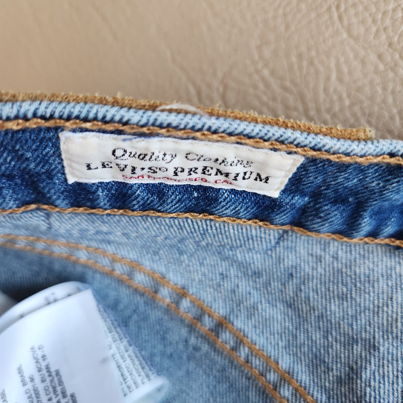 Levi's Premium Big E 501 S Skinny Button-Fly Jeans Stretch Blue Women's 27x28 - Thumbnail 5