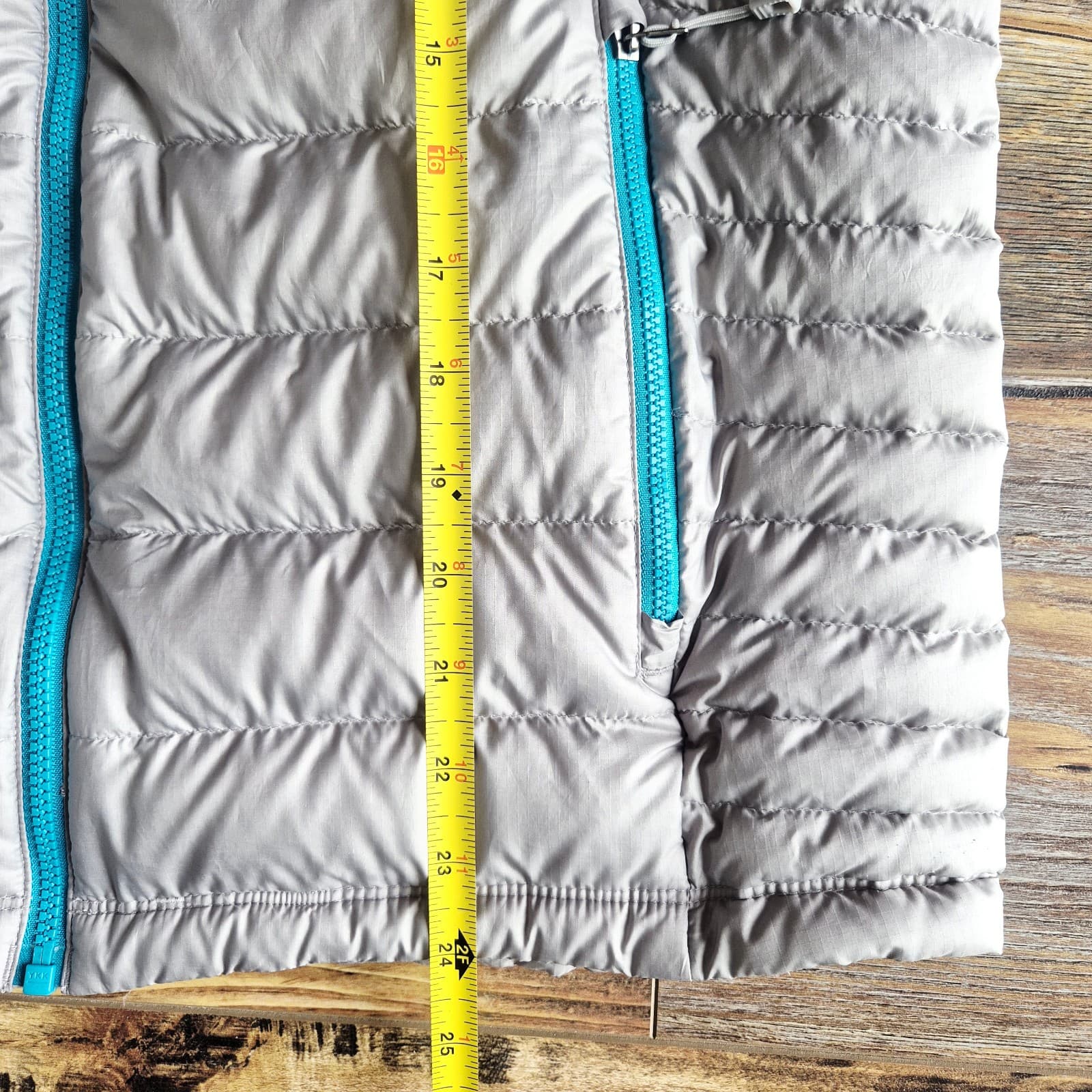 Patagonia Women's L Down Sweater Vest Quilted Puffer Zip-Up Pocket Drifter Grey - Thumbnail 18