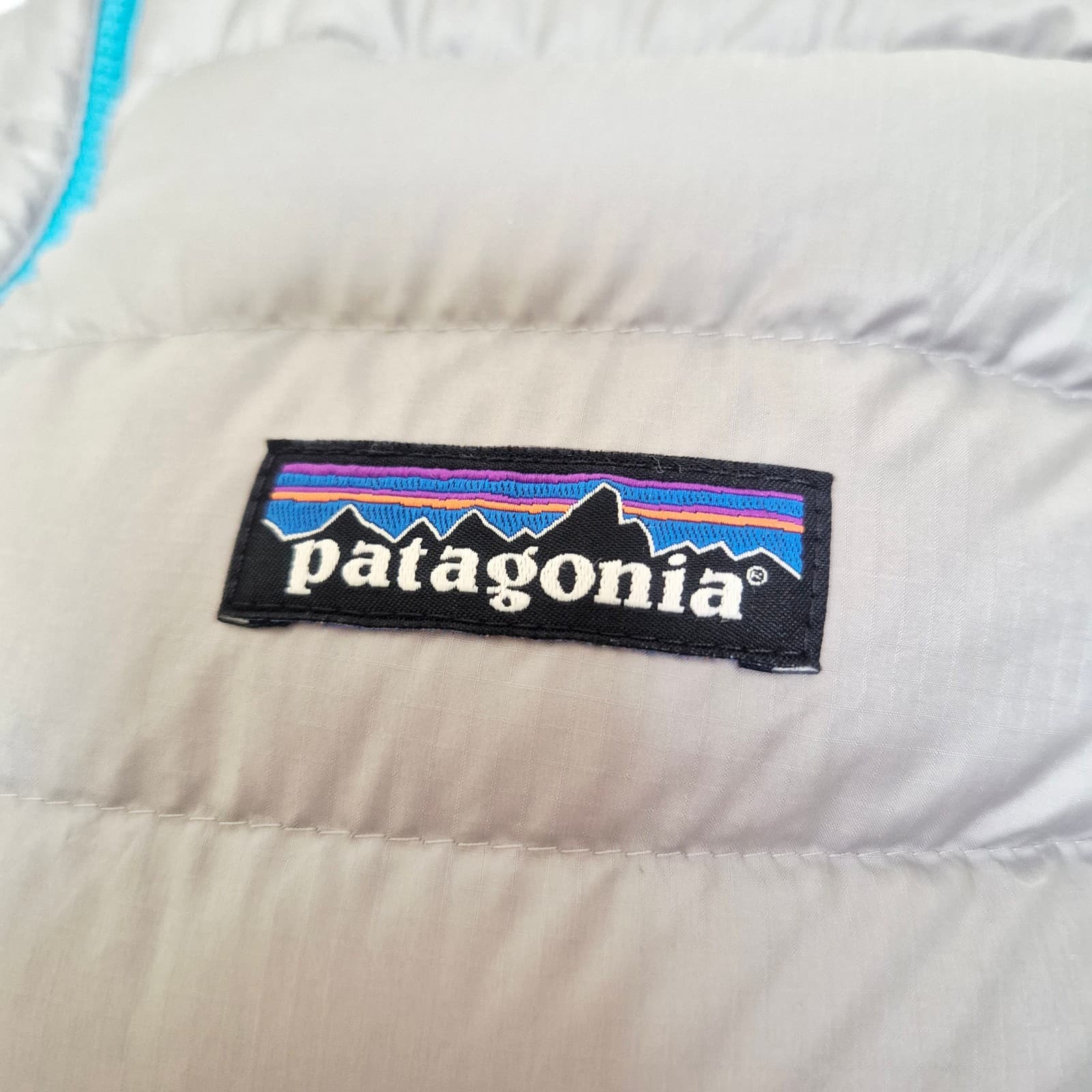 Patagonia Women's L Down Sweater Vest Quilted Puffer Zip-Up Pocket Drifter Grey - Thumbnail 6
