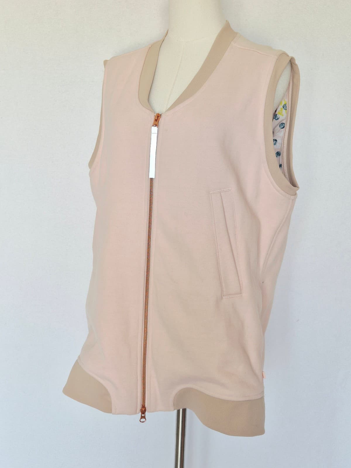 Lululemon Departure Vest 2-Way Zipper Pocket Fleece Cotton Parfait Pink Women 10 - Thumbnail 5